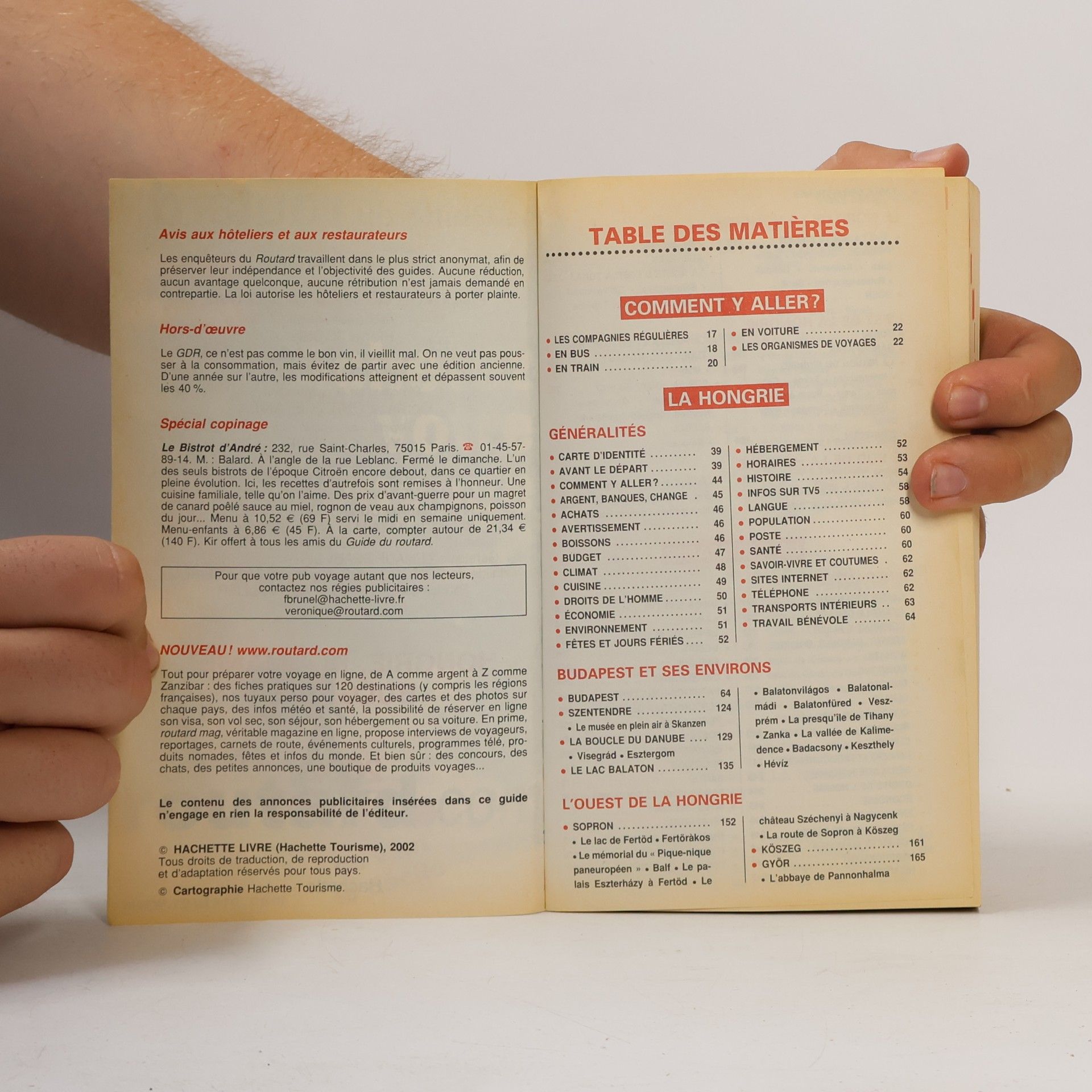 Collectif Le Guide du Routard: Hongrie, Roumanie, Bulgarie. Edition 2002-2003