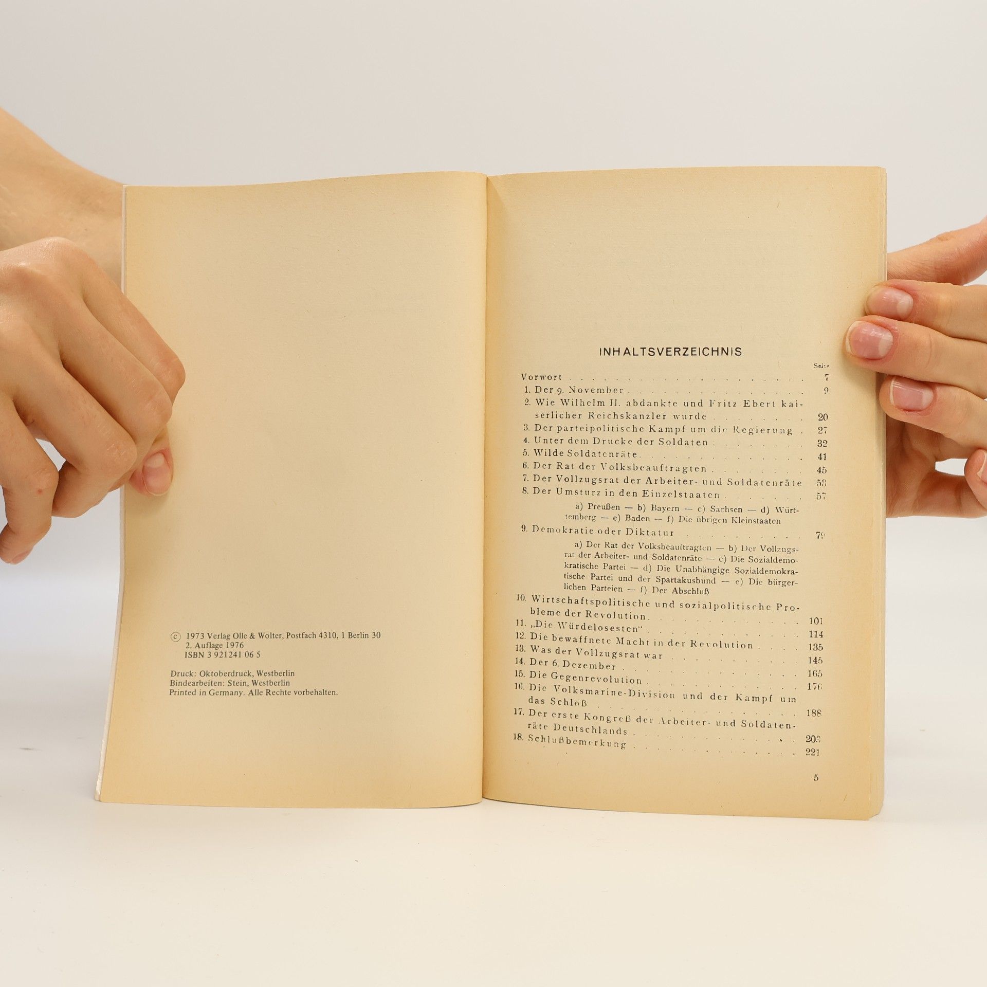 Richard Müller Kritische Bibliothek der Arbeiterbewegung - 1: Die Novemberrevolution