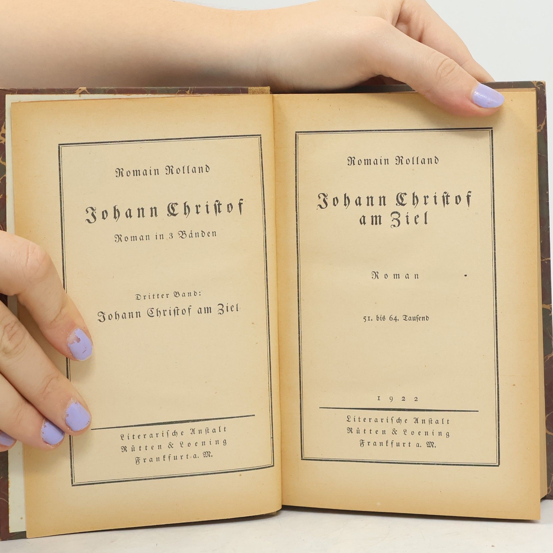 Romain Rolland Johann Christof am Ziel