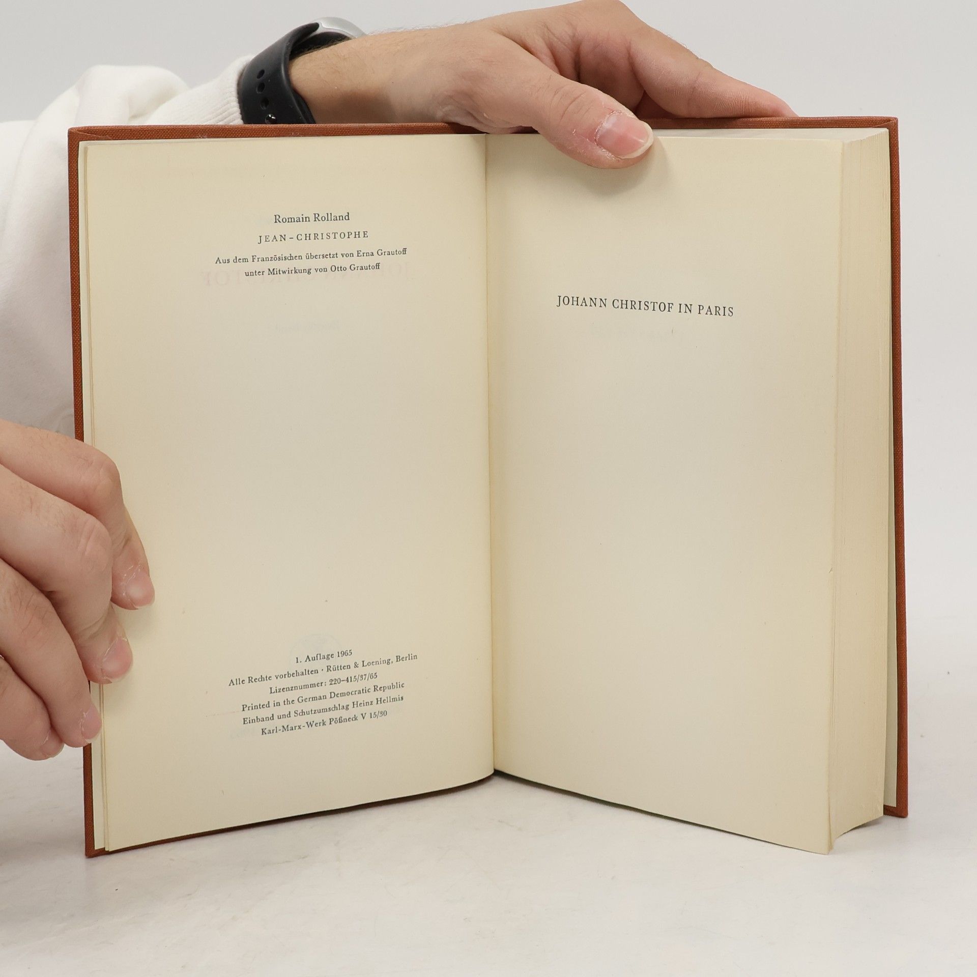 Romain Rolland Johann Christof am Ziel