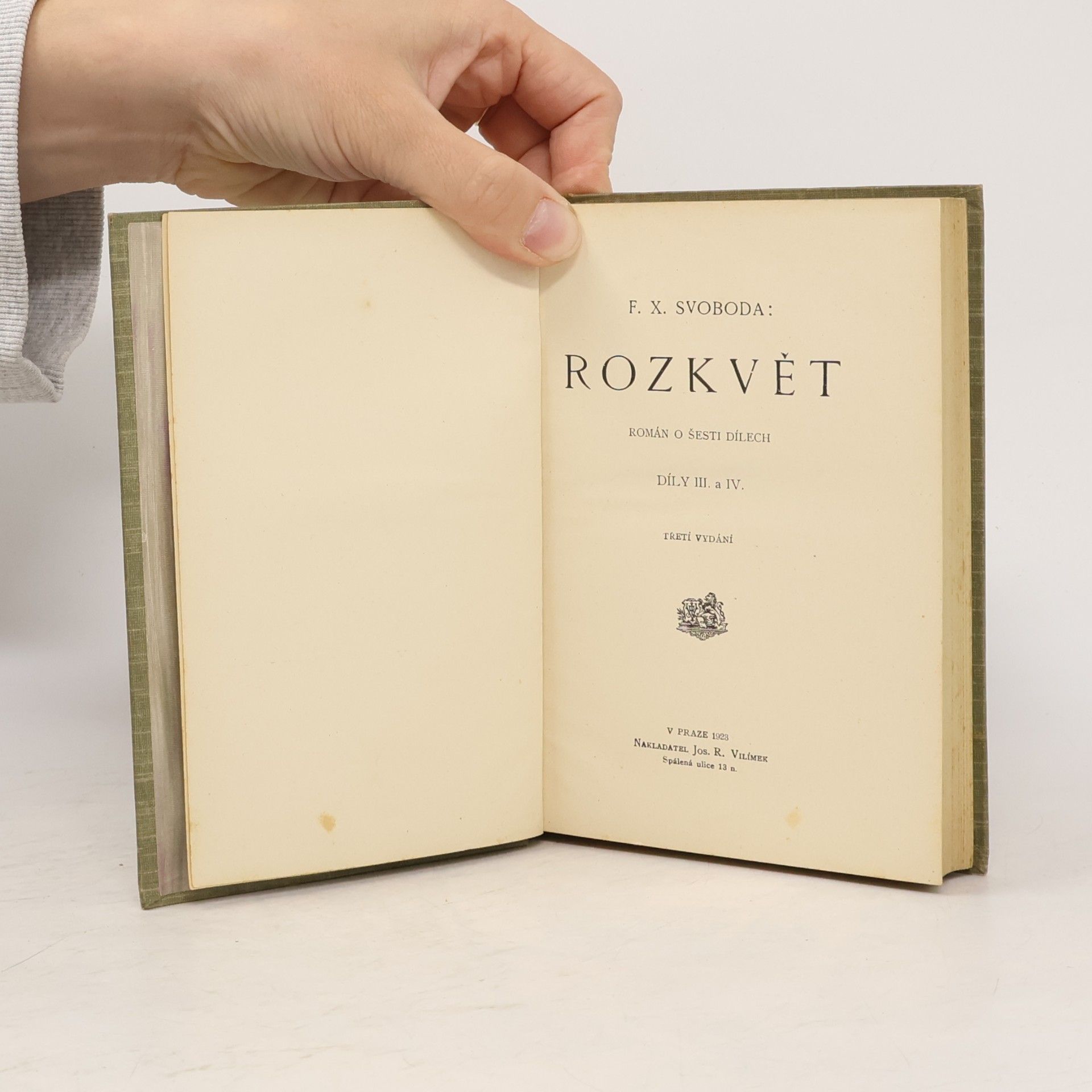 F. X. Svoboda Rozkvět III.-IV.