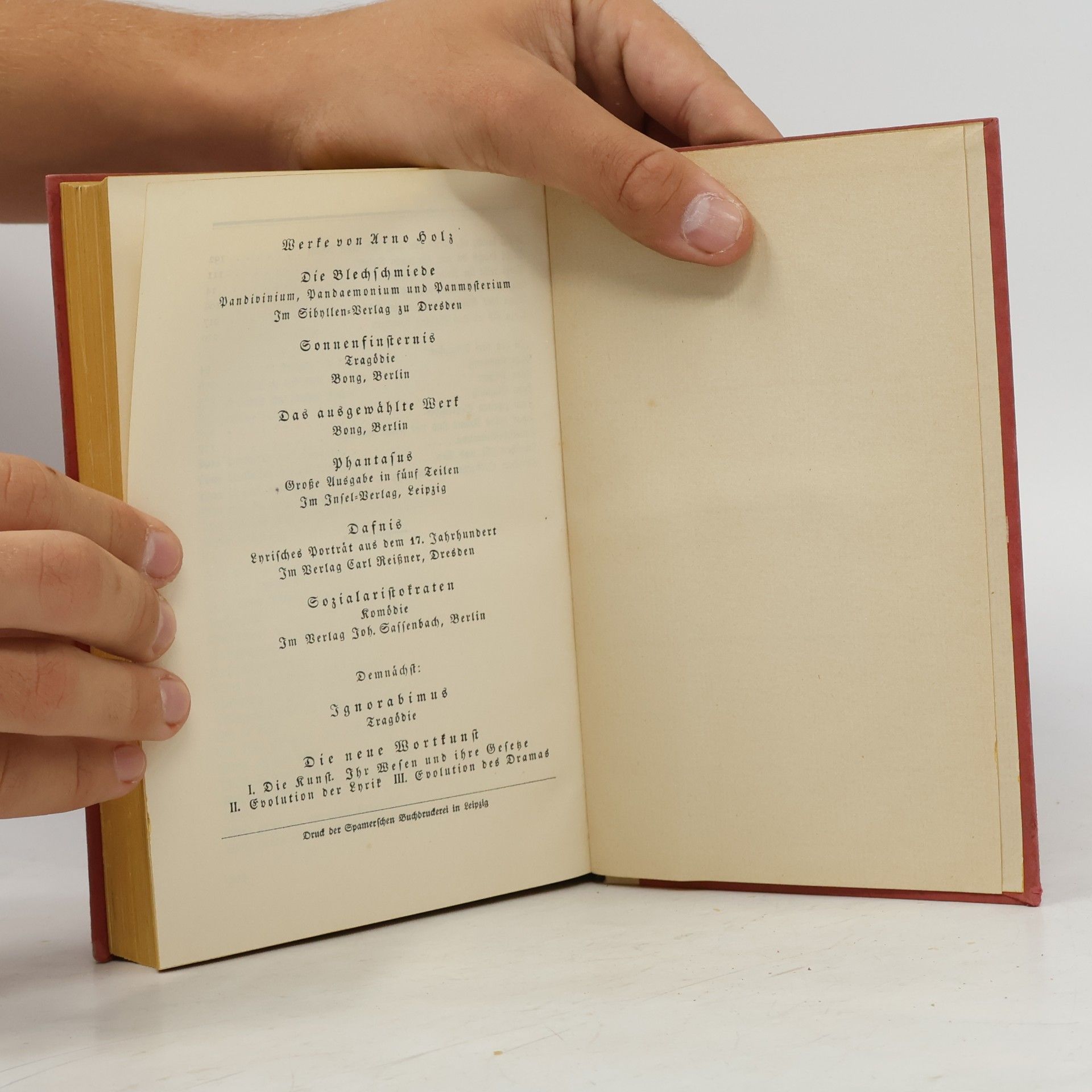 Arno Holz Buch der Zeit