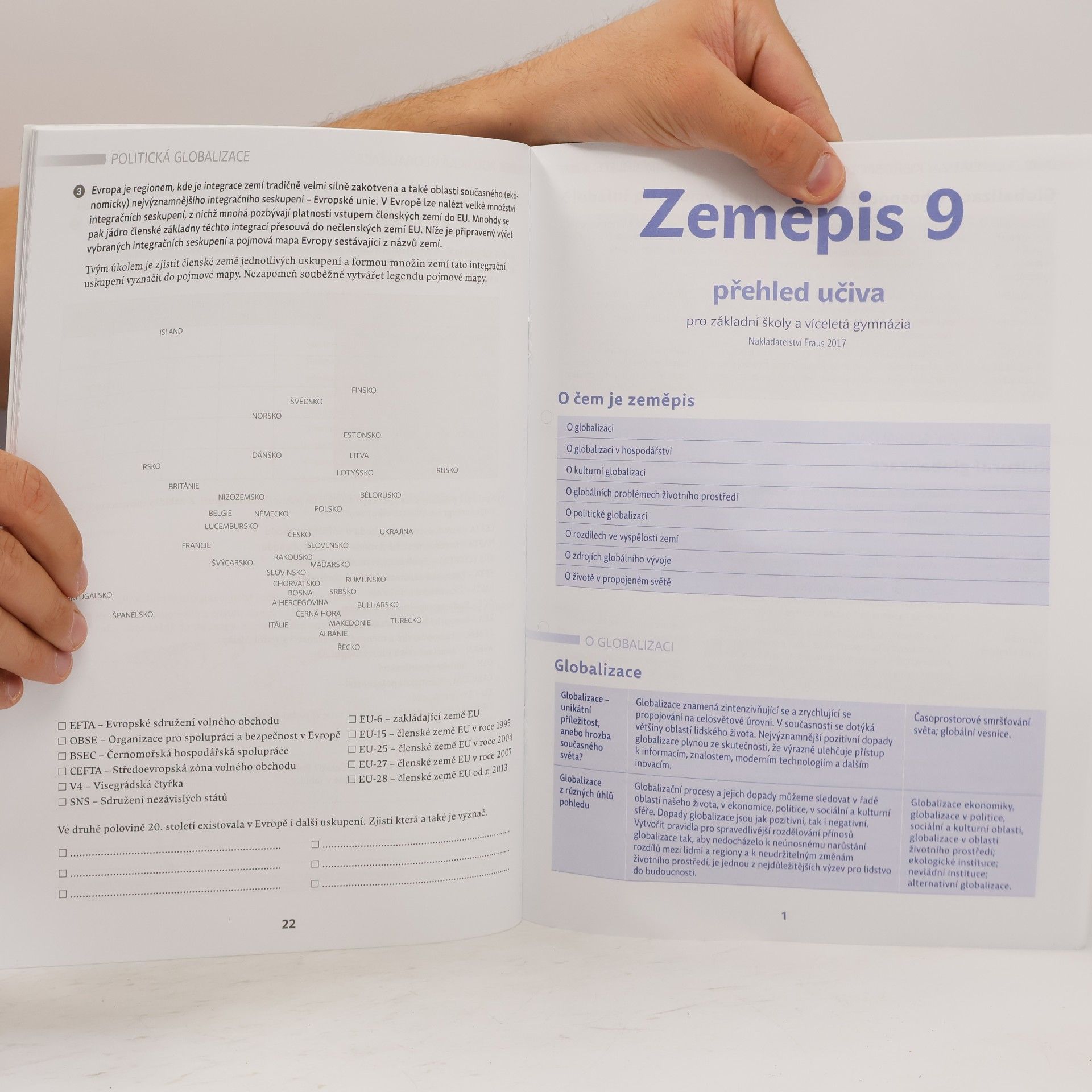 Martin Hanus Zeměpis 9 : pracovní sešit pro základní školy a víceletá gymnázia