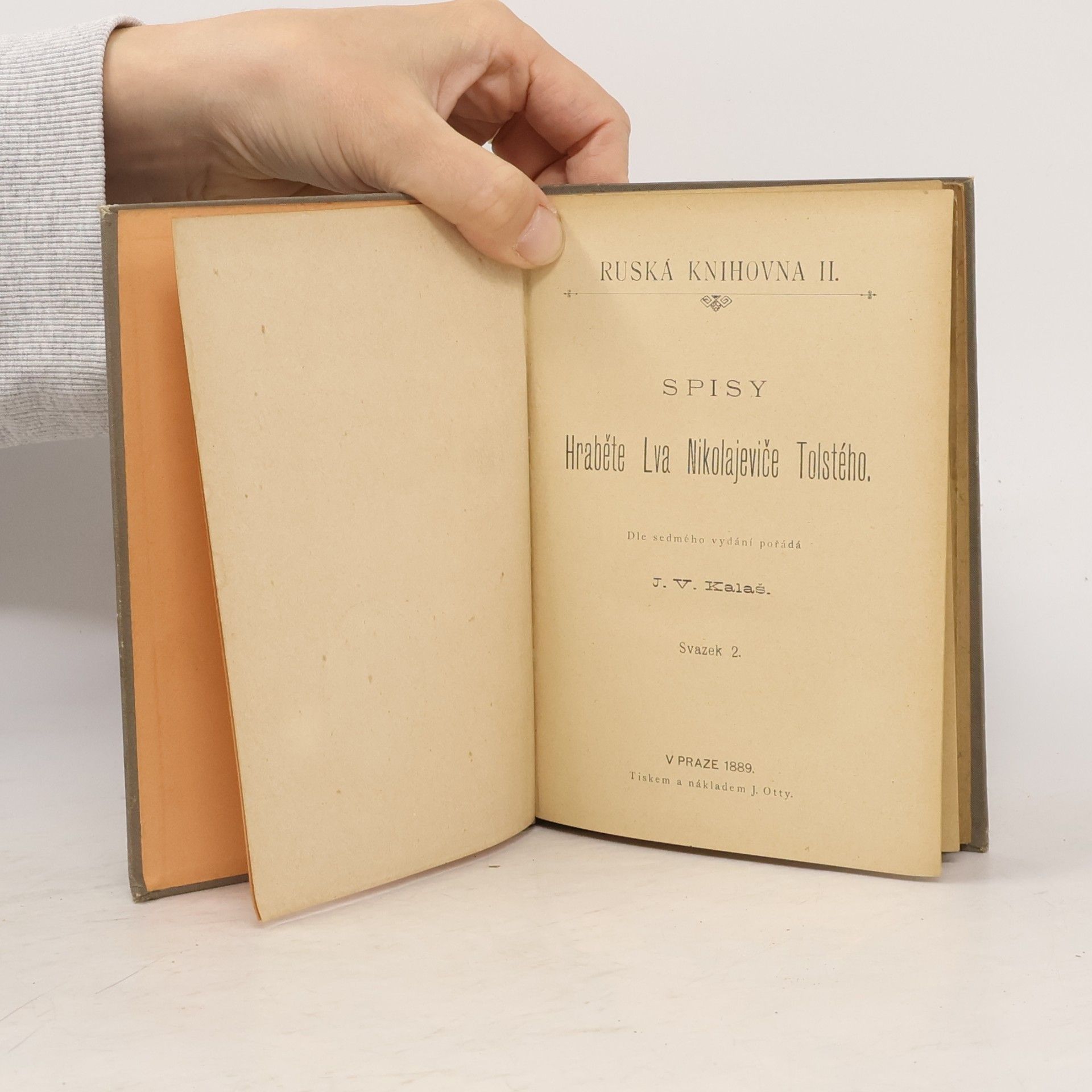 Lew Nikolajewitsch Tolstoi Ruská knihovna II. Spisy hraběte Lva Nikolajeviče Tolstého, svazek II.