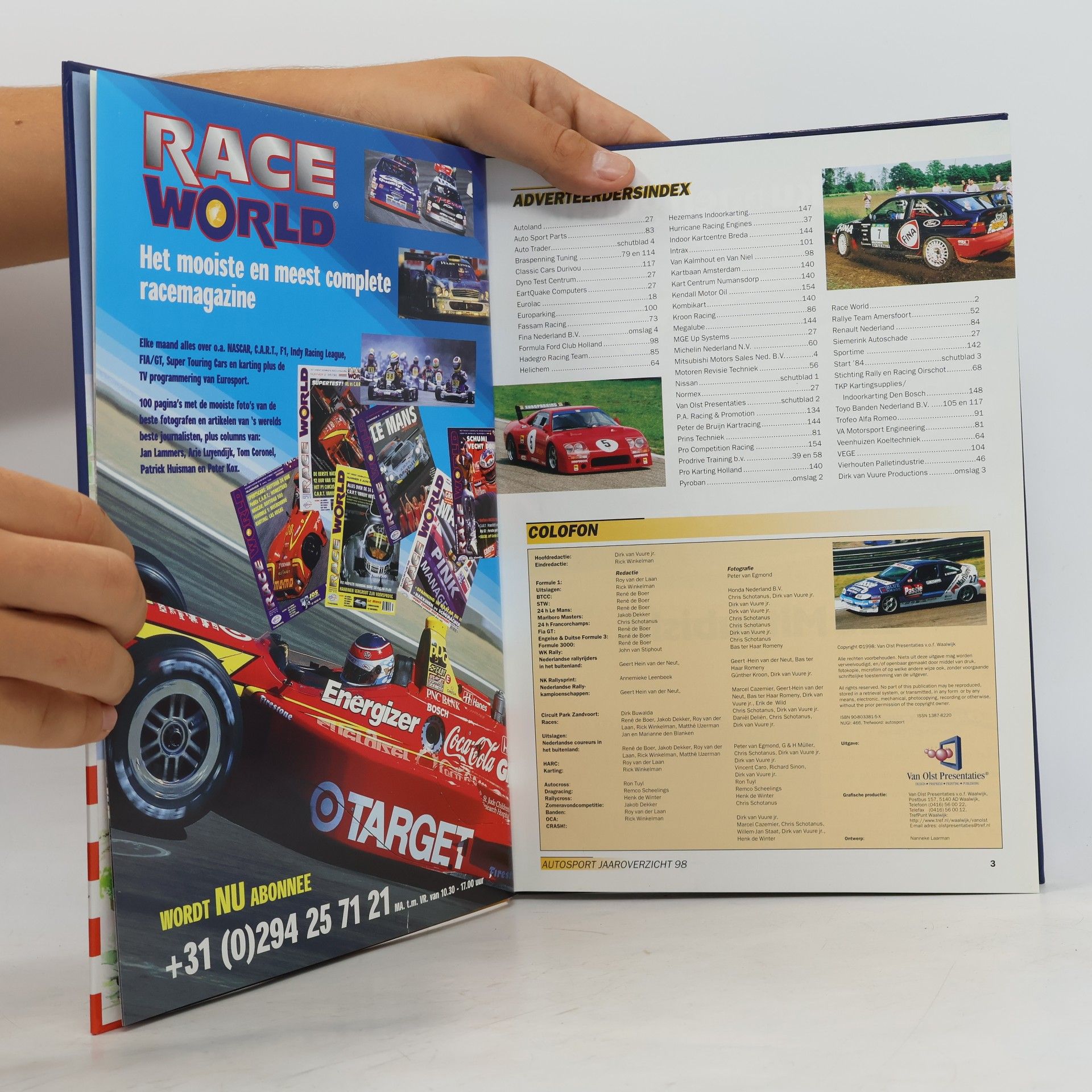 Dirk van Vuure Het Nederlands Autosport Jaaroverzicht 98/99