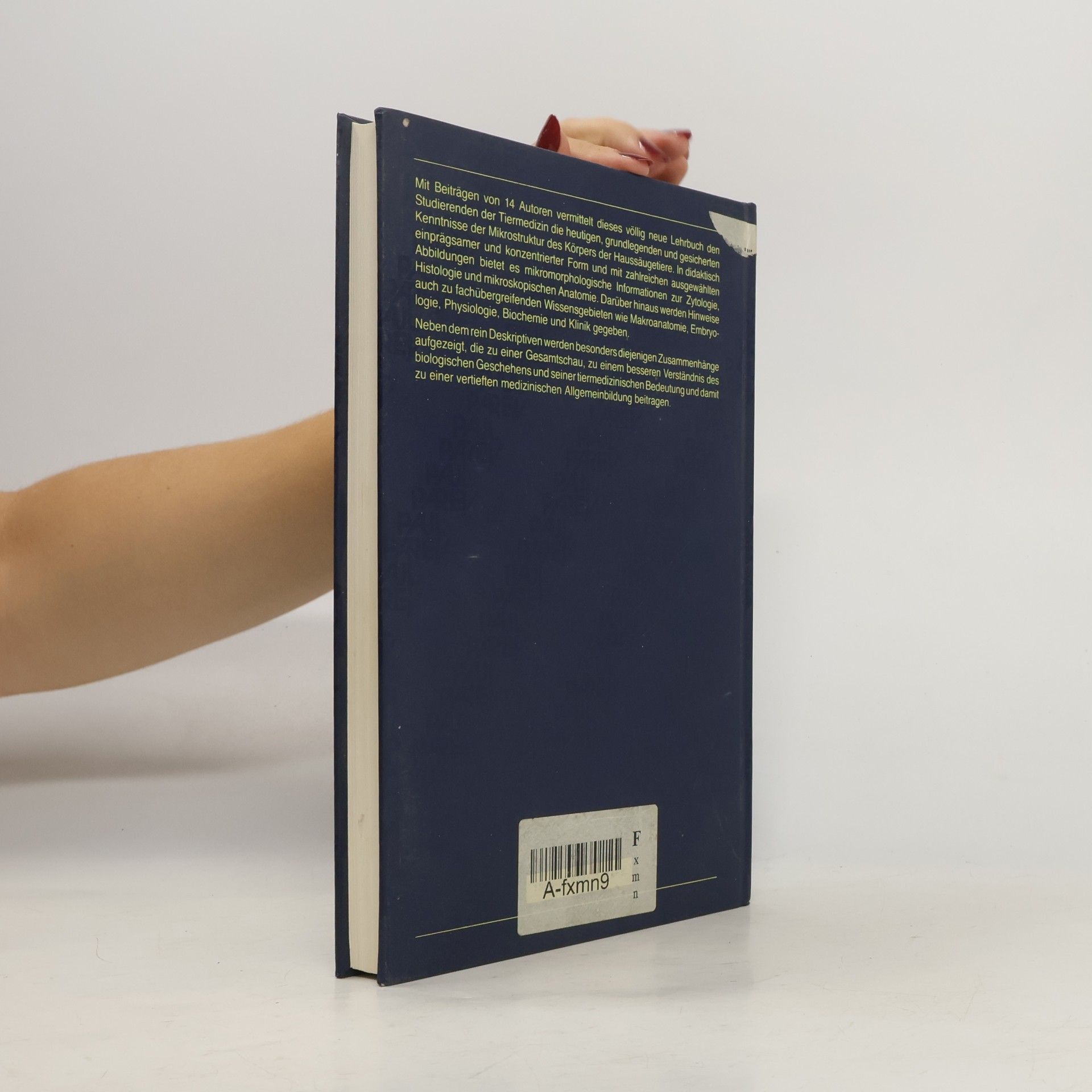 Willy Mosimann Zytologie, Histologie und mikroskopische Anatomie der Haussäugetiere