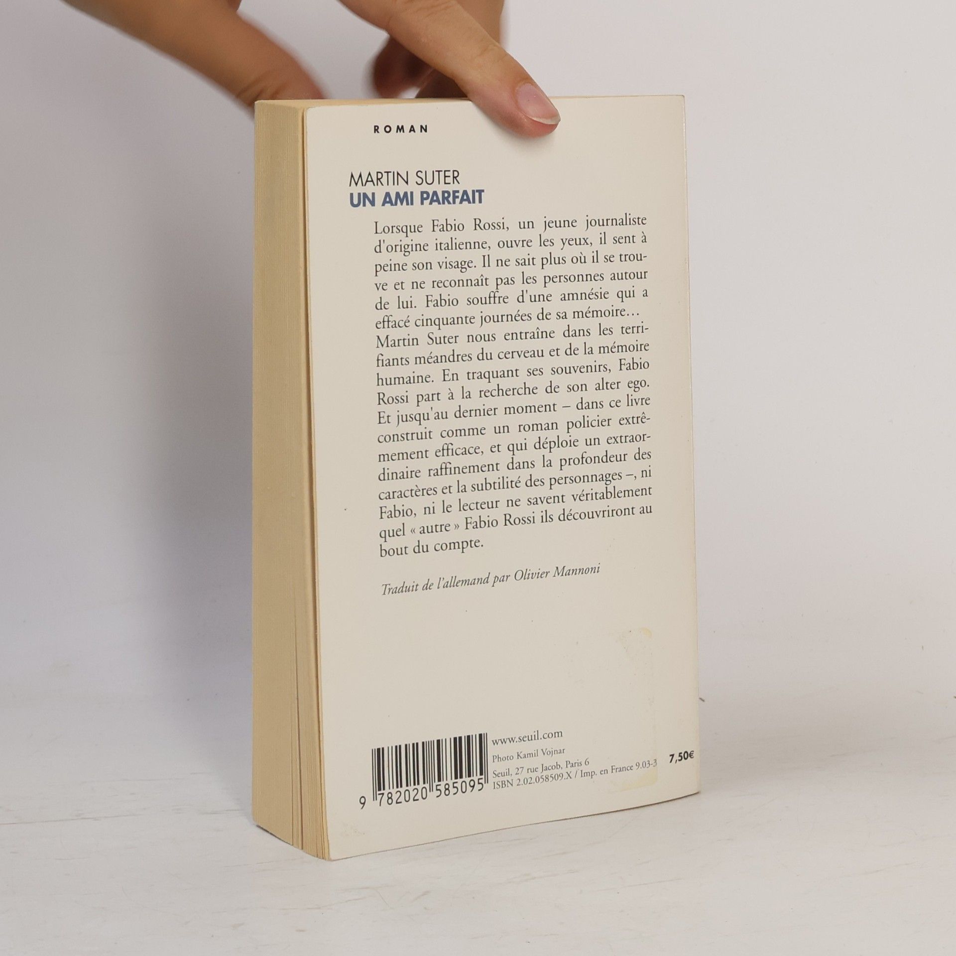 Martin Suter Un Ami parfait. Ein perfekter Freund, französische Ausgabe. Roman. Ausgezeichnet mit dem Deutschen Krimi-Preis, Kategorie National 2003