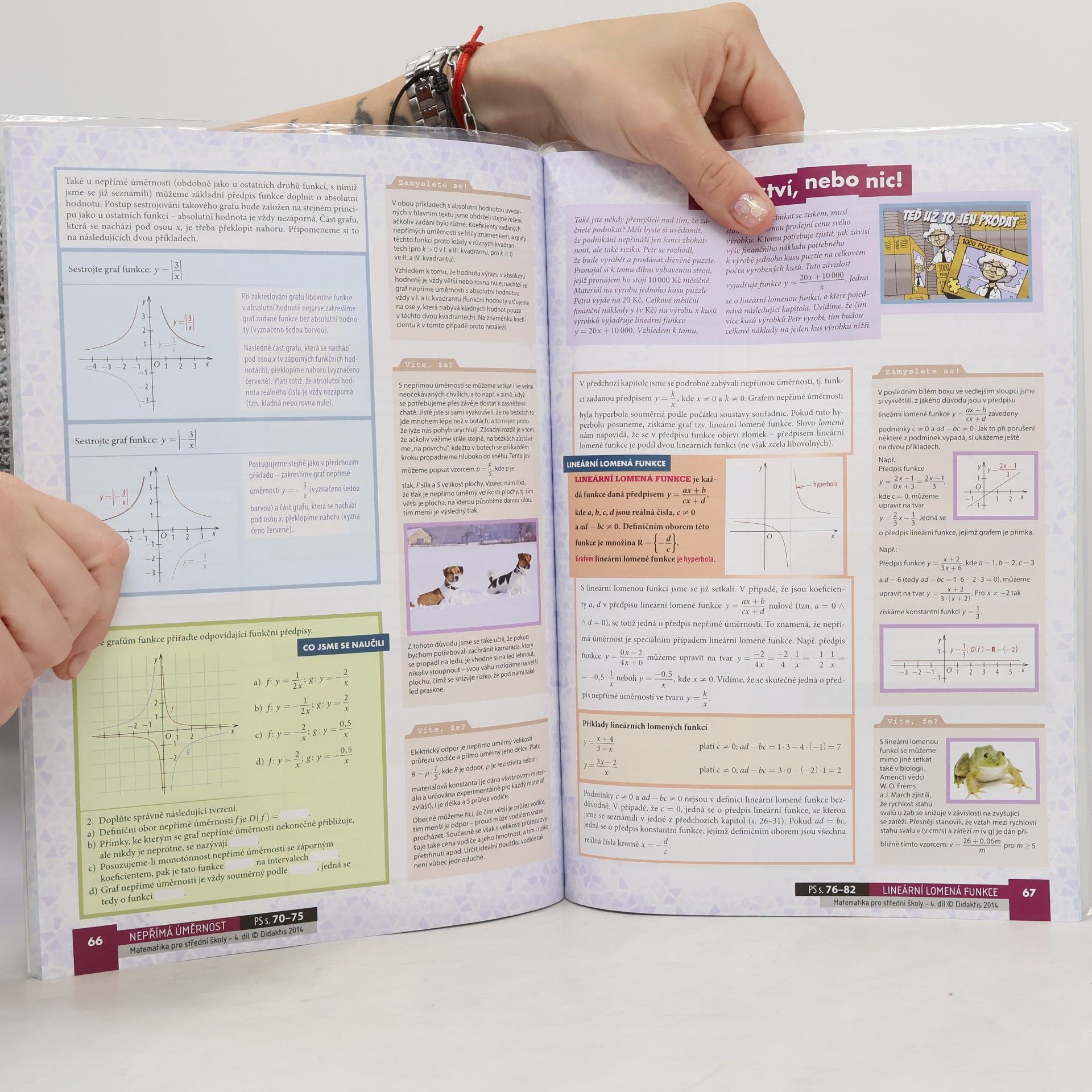 Rita Vémolová Matematika pro střední školy. 4. díl, Funkce I
