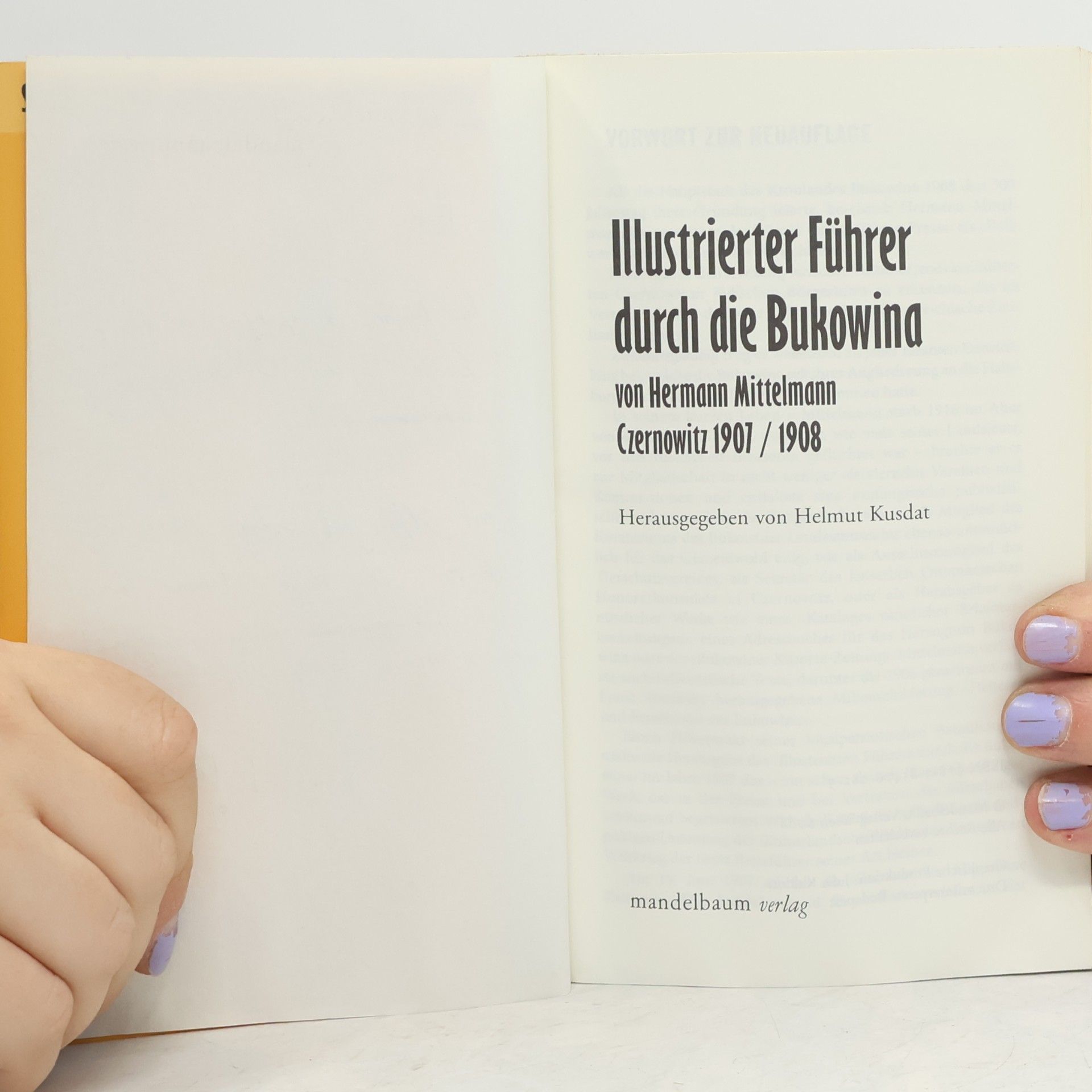 Hermann Mittelmann Illustrierter Führer durch die Bukowina