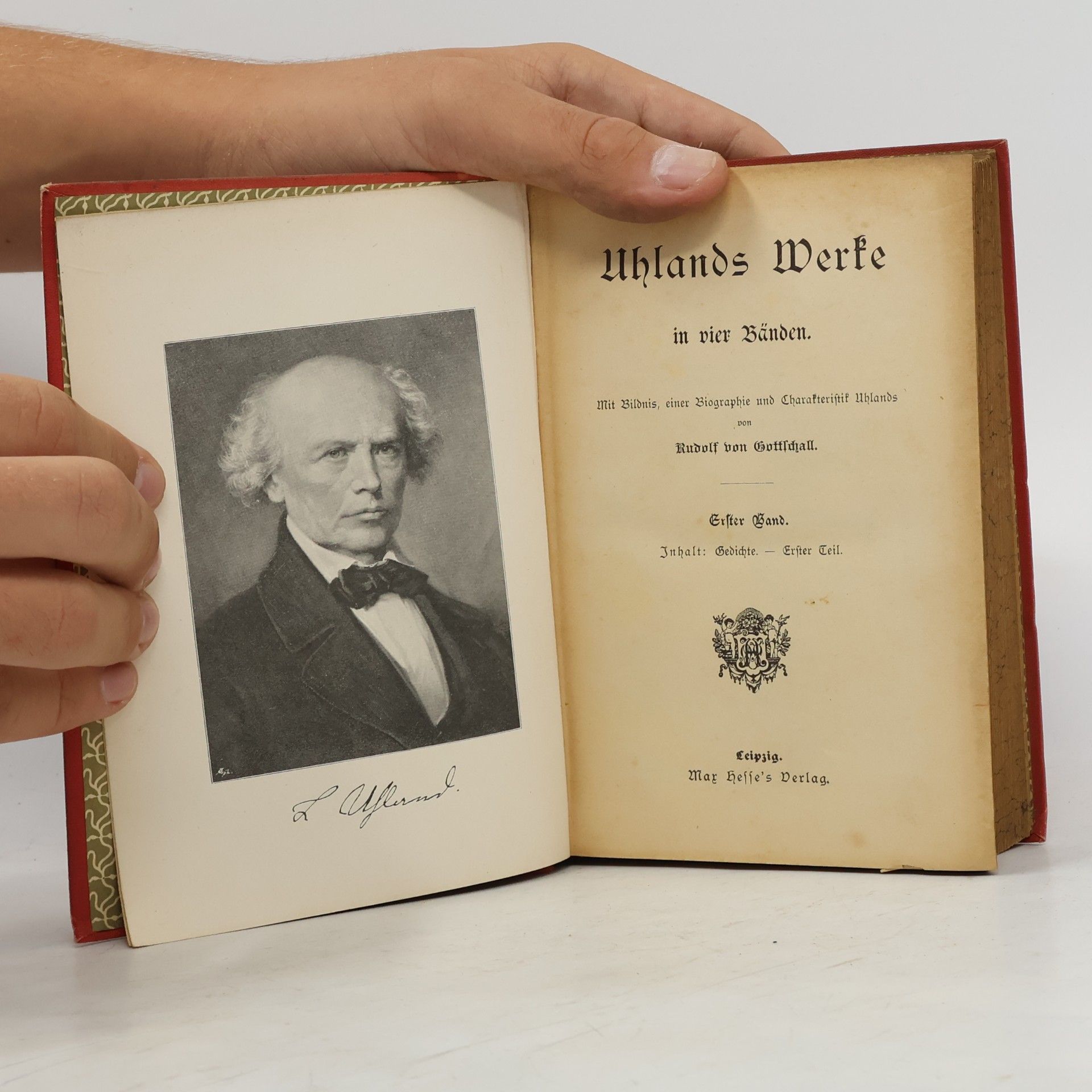 Ludwig Uhland Uhlands Werke in vier Bänden I