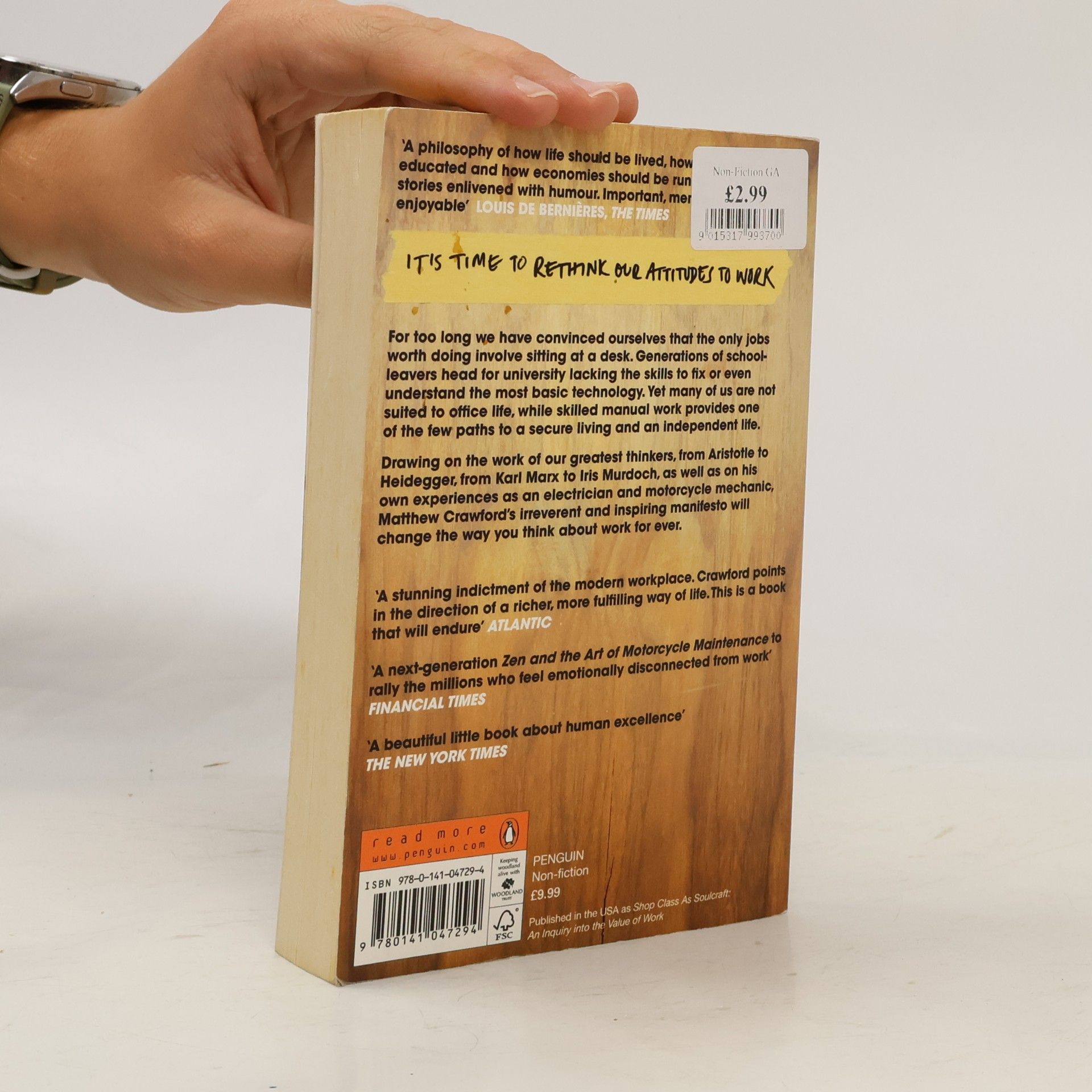Matthew B. Crawford The Case for Working with Your Hands