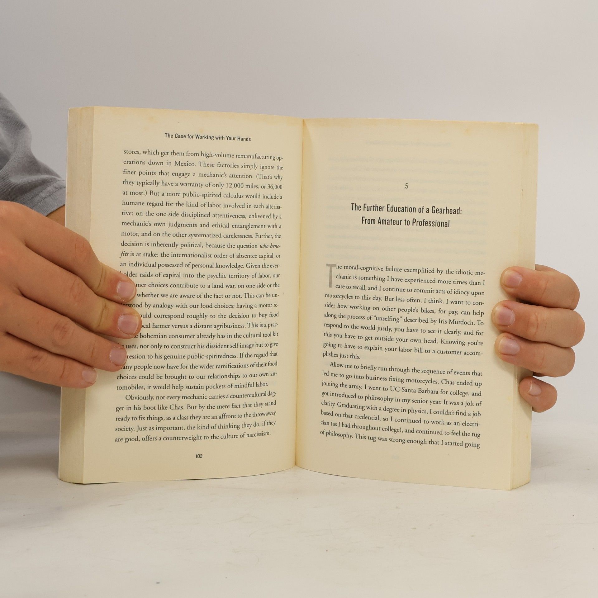 Matthew B. Crawford The Case for Working with Your Hands
