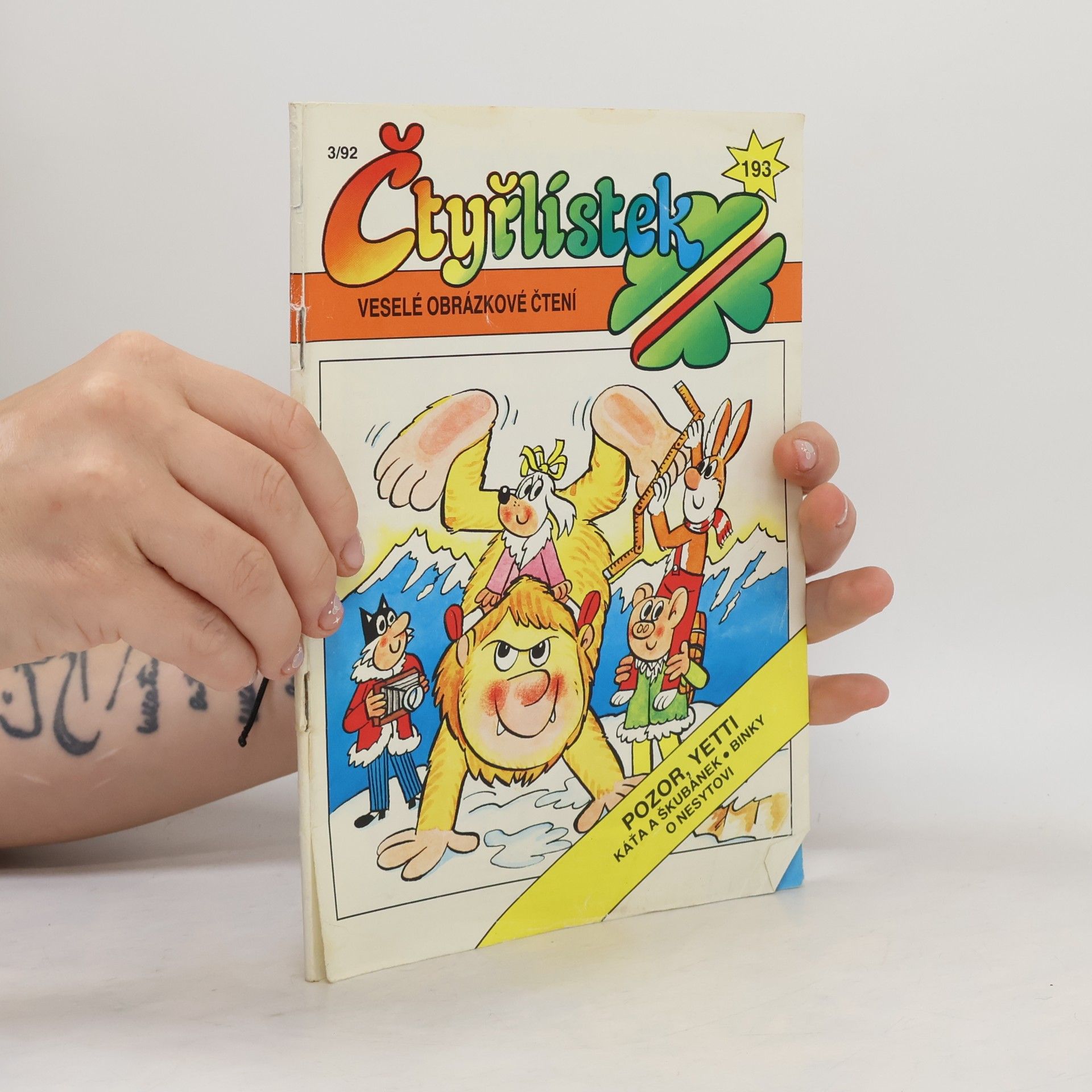 Kolektiv autorů Čtyřlístek 193. 3/1992. Pozor, Yetti
