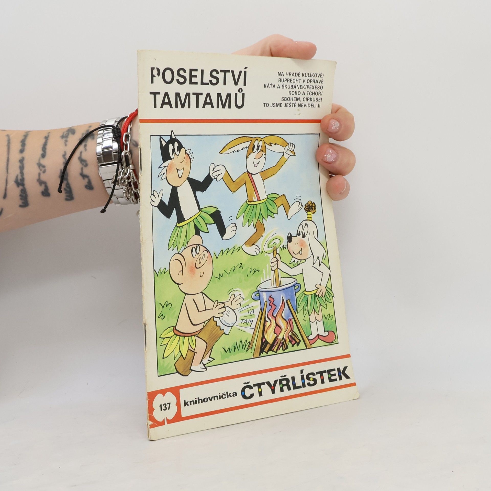 Ljuba Štíplová Čtyřlístek č. 137. Poselství Tamtamů