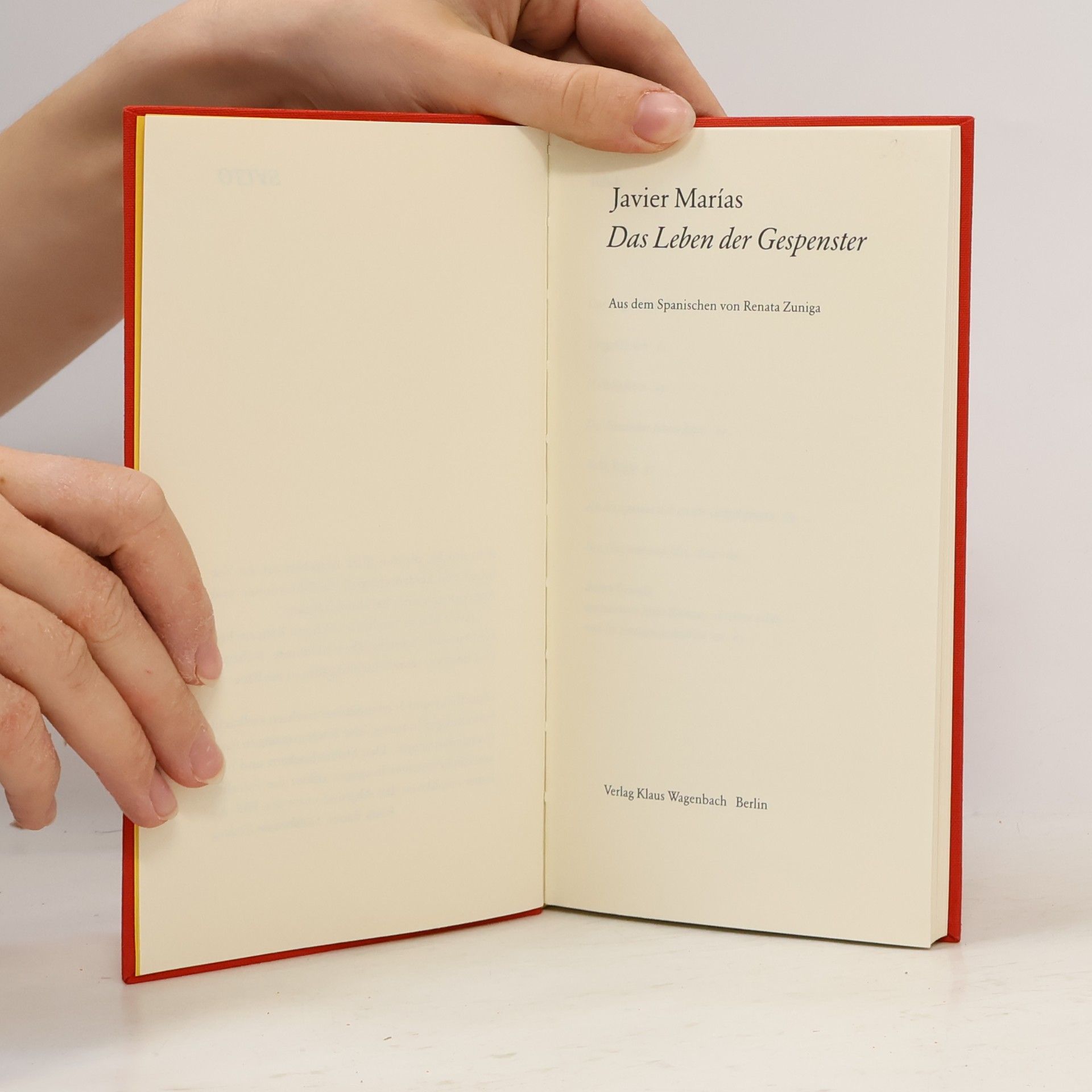 Javier Marías Das Leben der Gespenster
