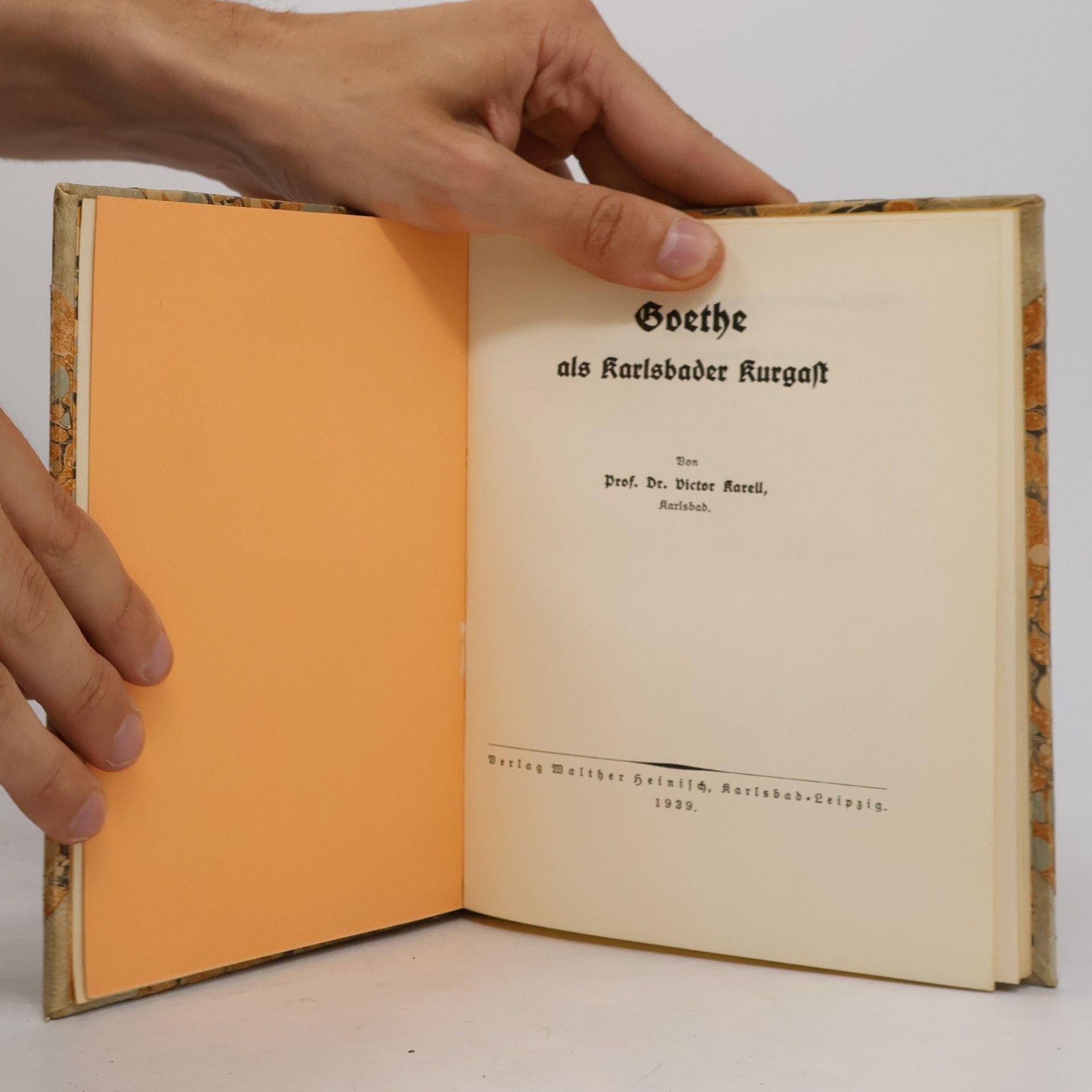 Viktor Karell Goethe als Karlsbader Kurgast