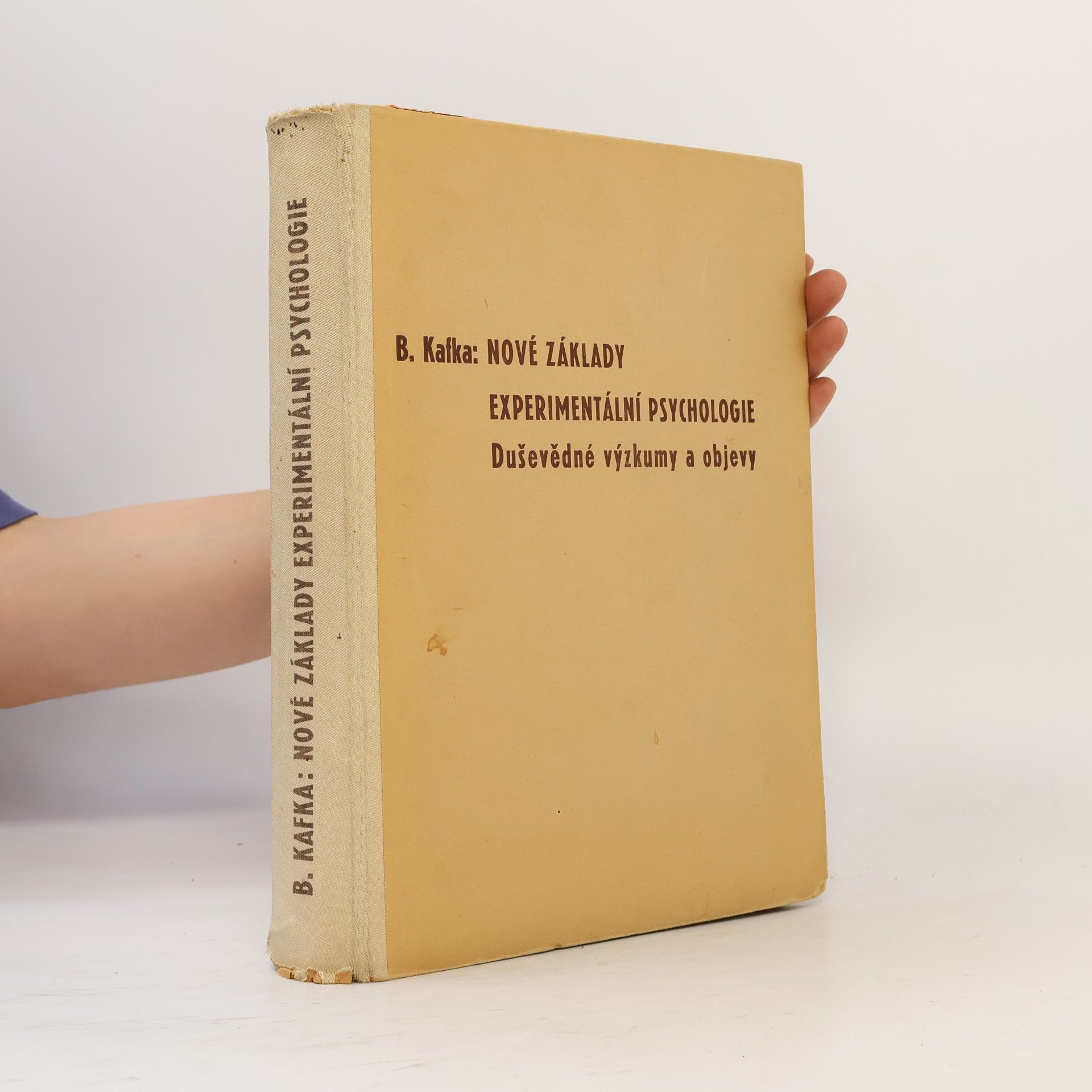 Břetislav Kafka Nové základy experimentální psychologie