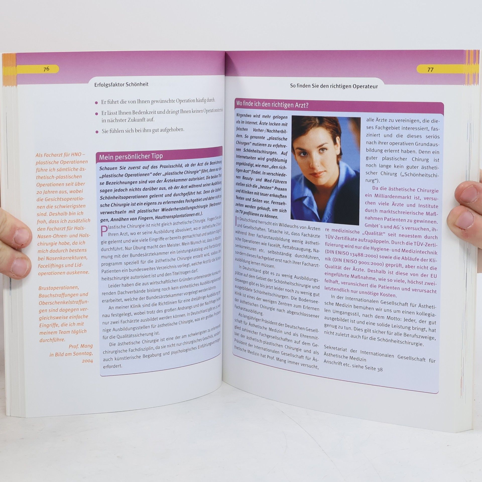Werner Mang Mein Schönheitsbuch