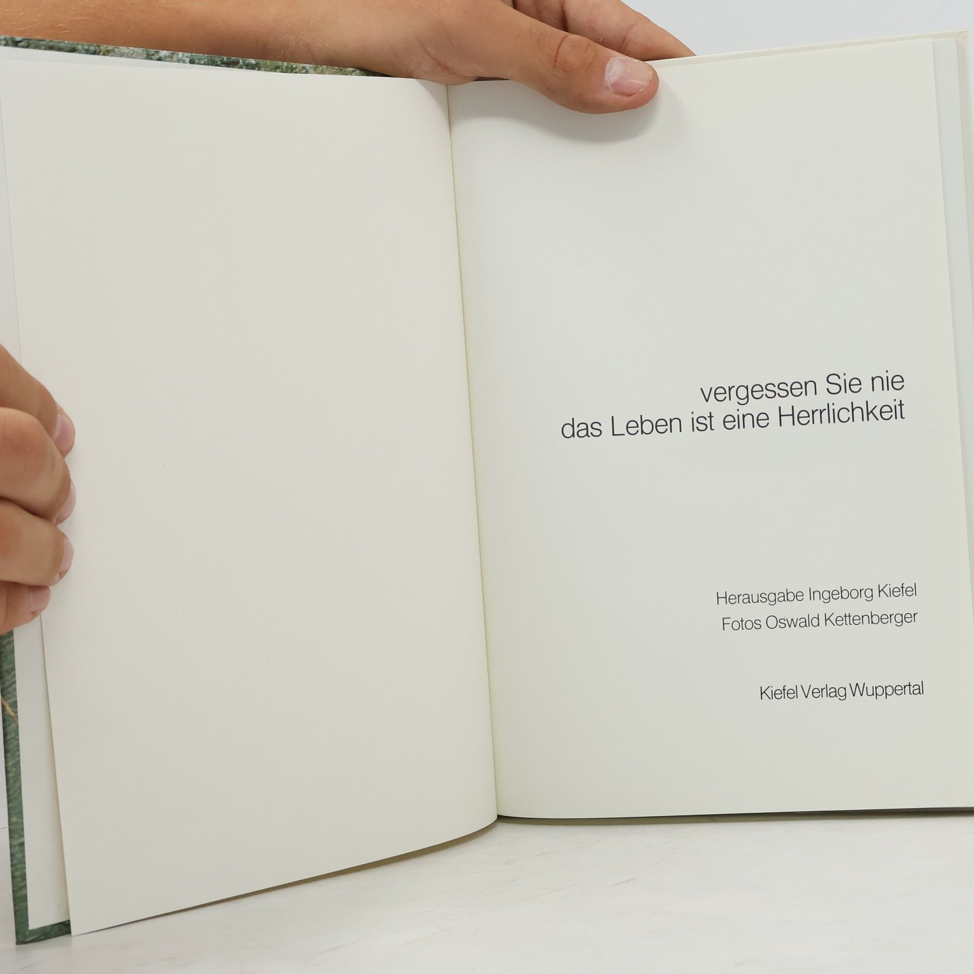 Ingeborg Kiefel Vergessen Sie nie, das Leben ist eine Herrlichkeit