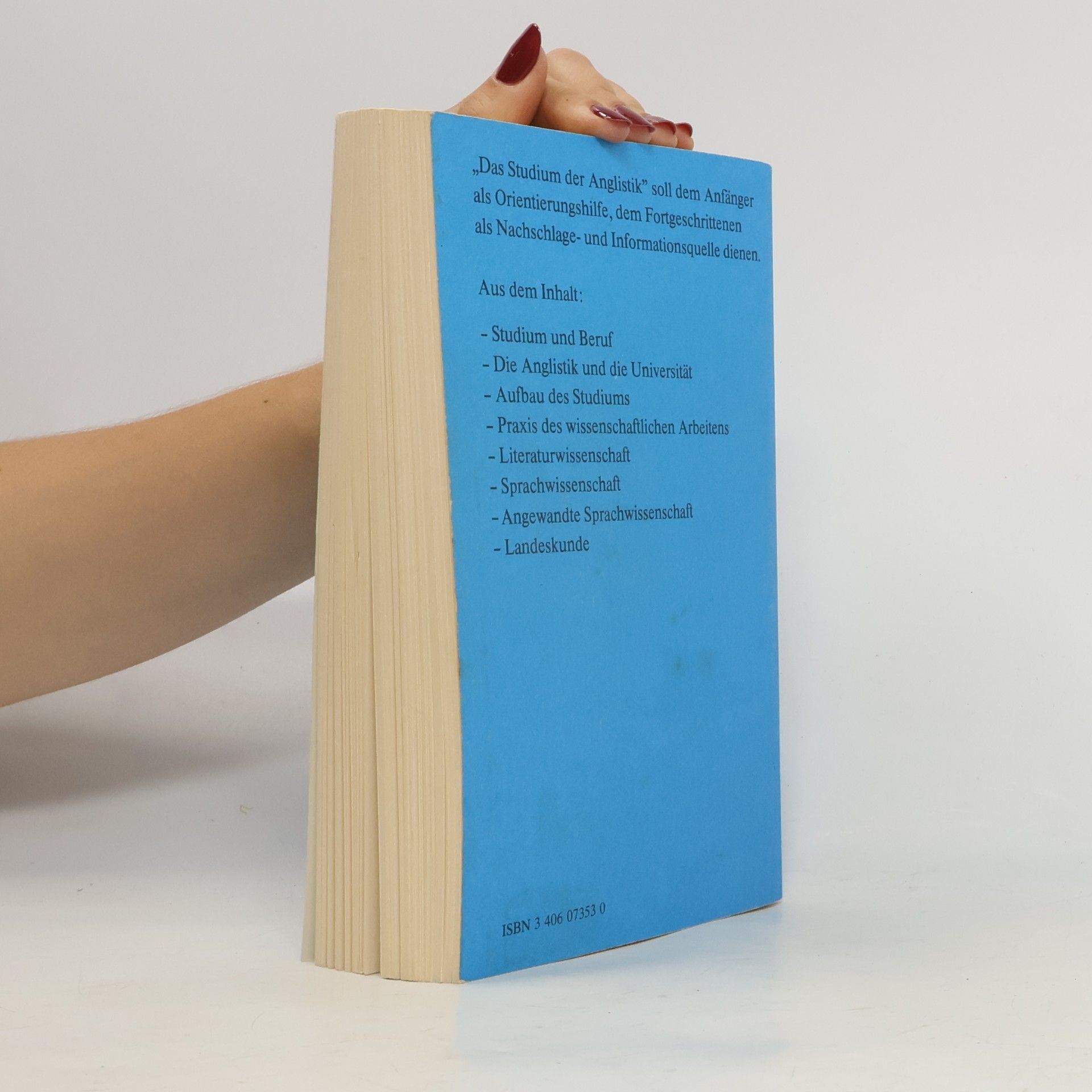 Rolf Breuer Das Studium der Anglistik