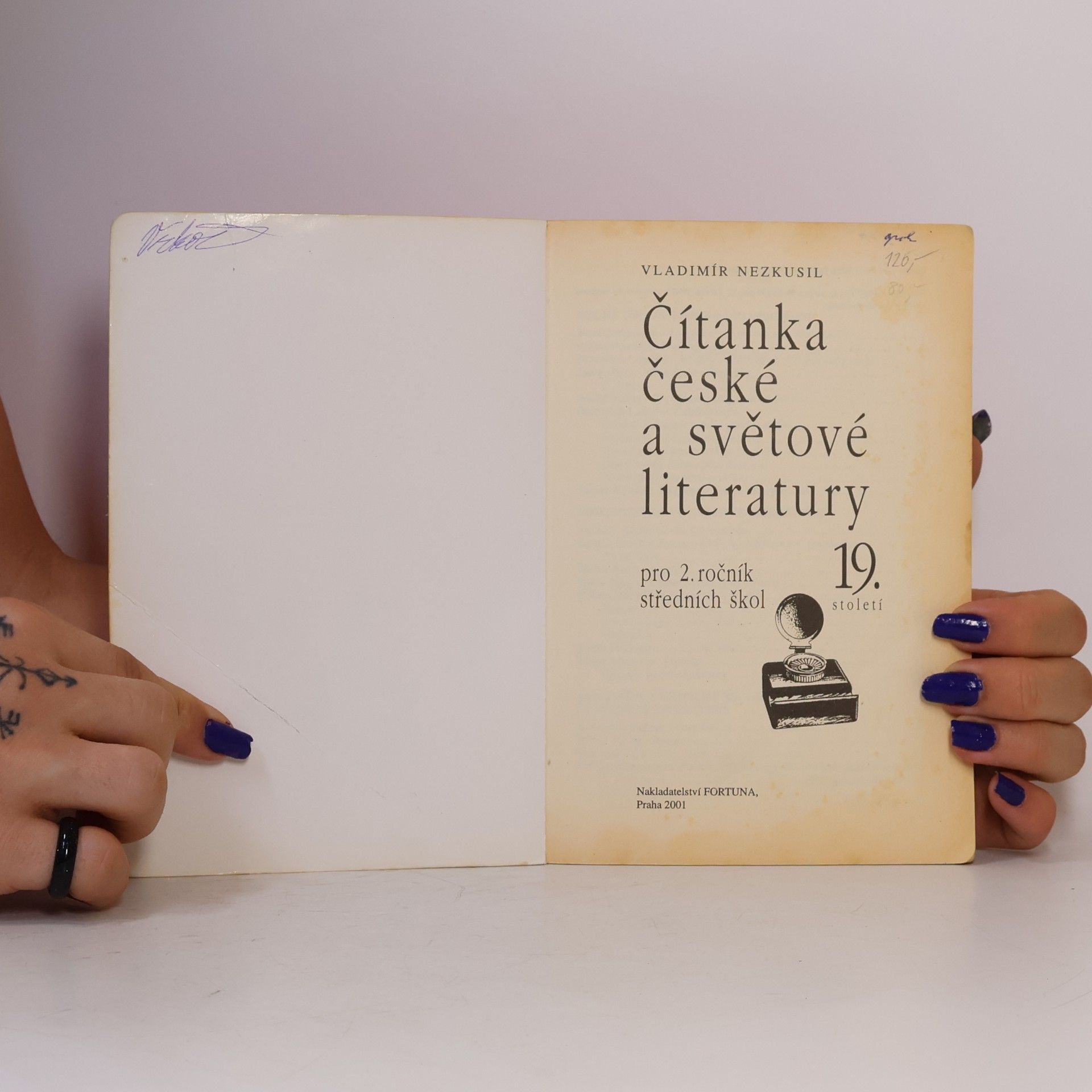 Vladimír Nezkusil Čítanka české a světové literatury 19. století pro 2. ročník středních škol
