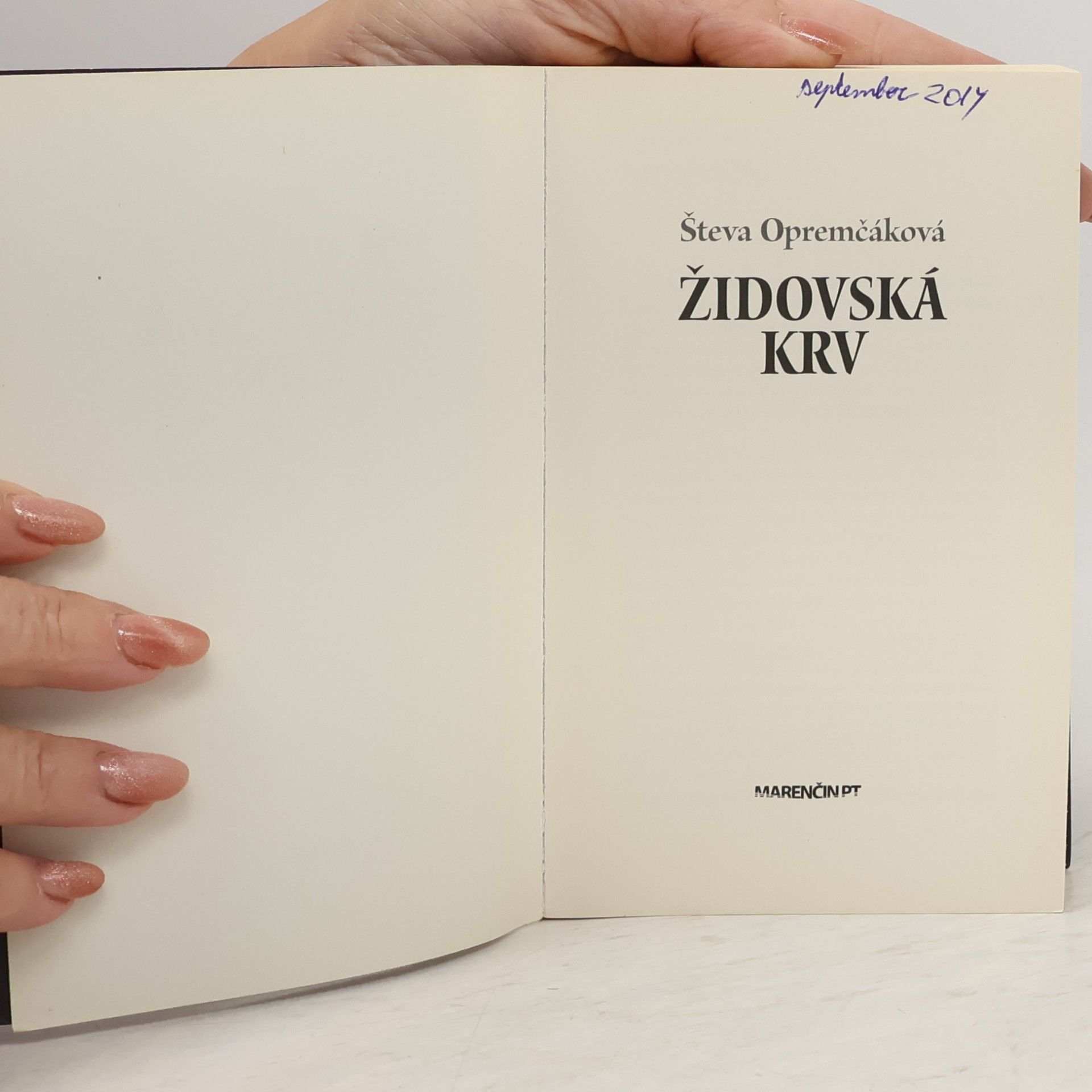 Števa Opremčáková Židovská krv