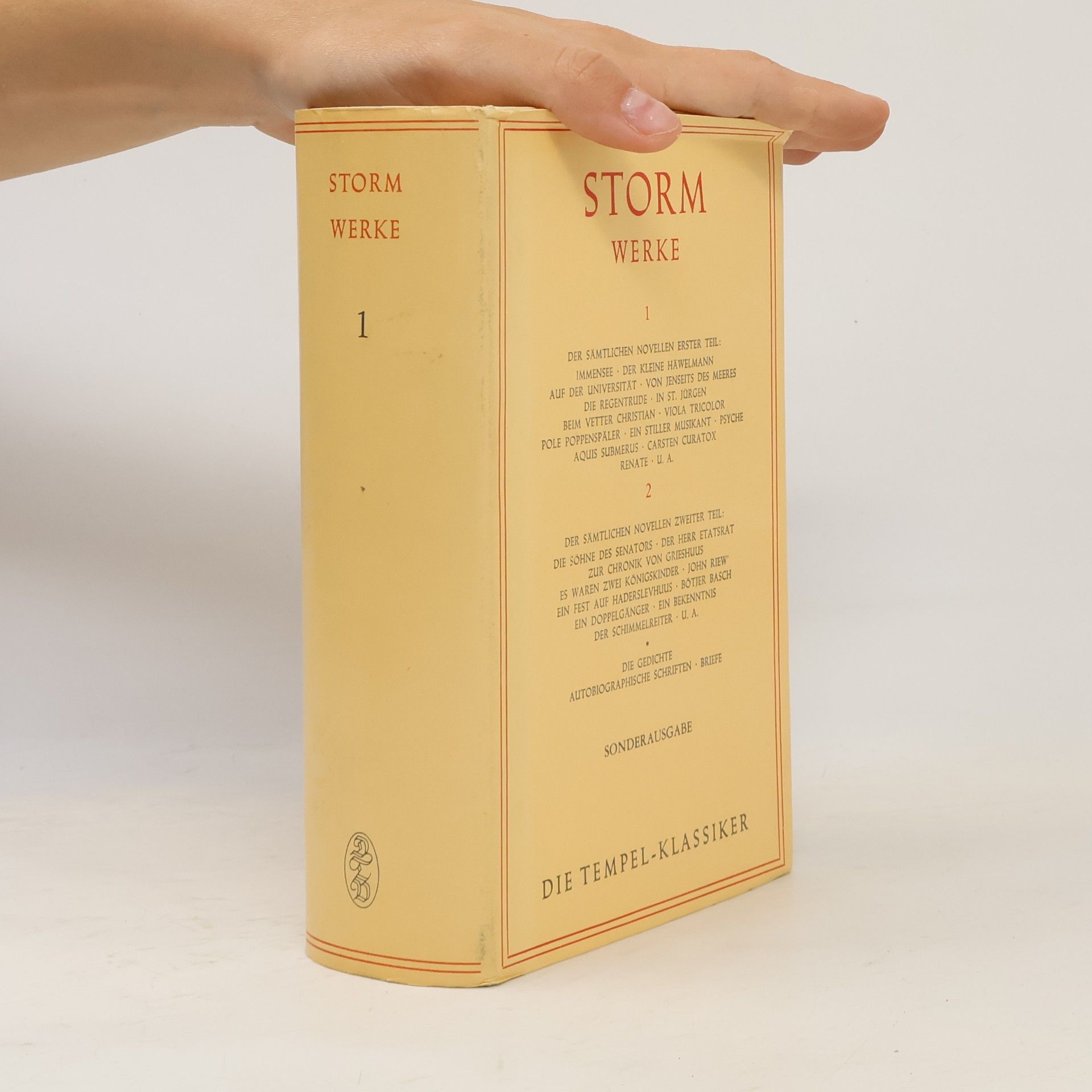 Theodor Storm Sämtliche Werke 1