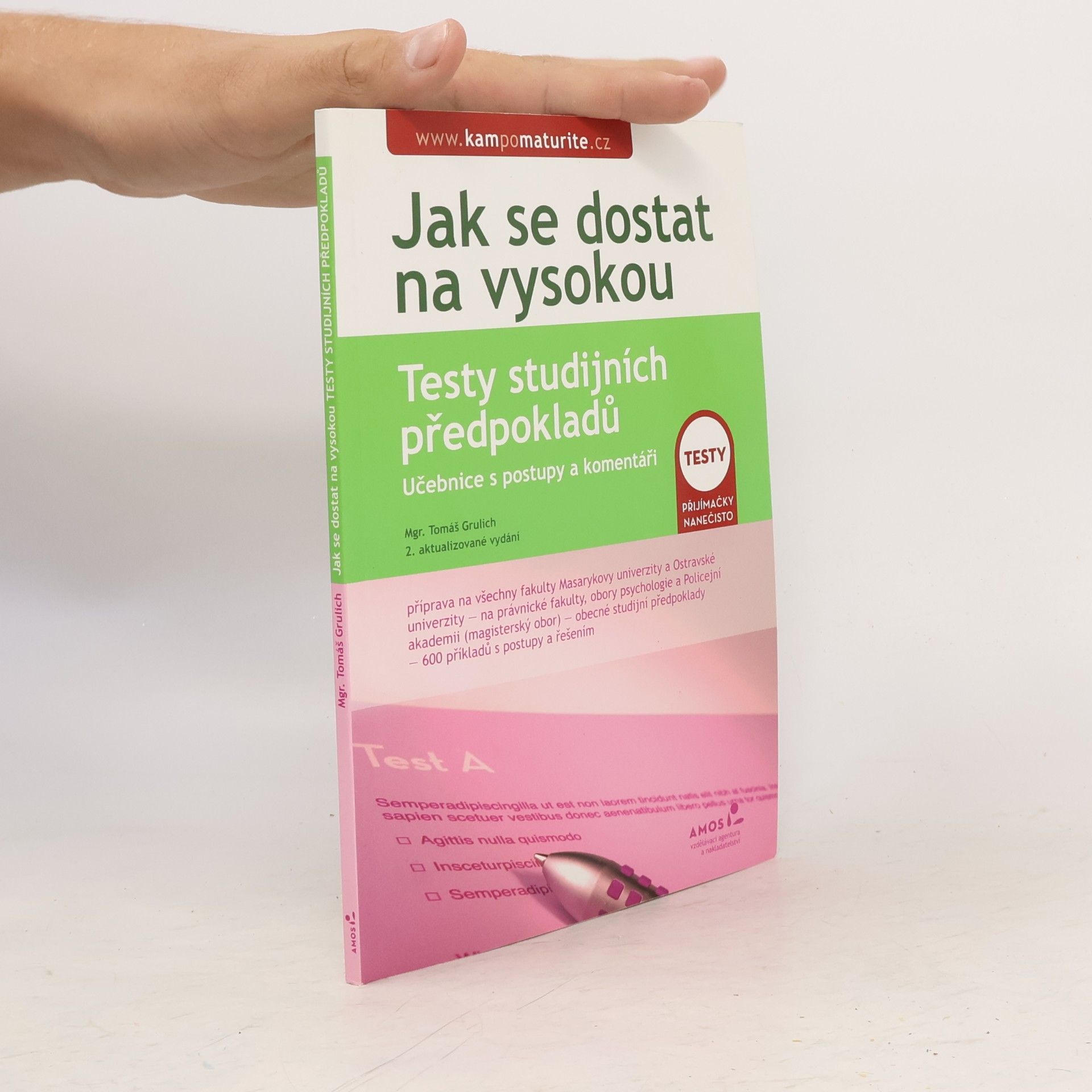 Tomáš Grulich Testy studijních předpokladů : učebnice s postupy a komentáři