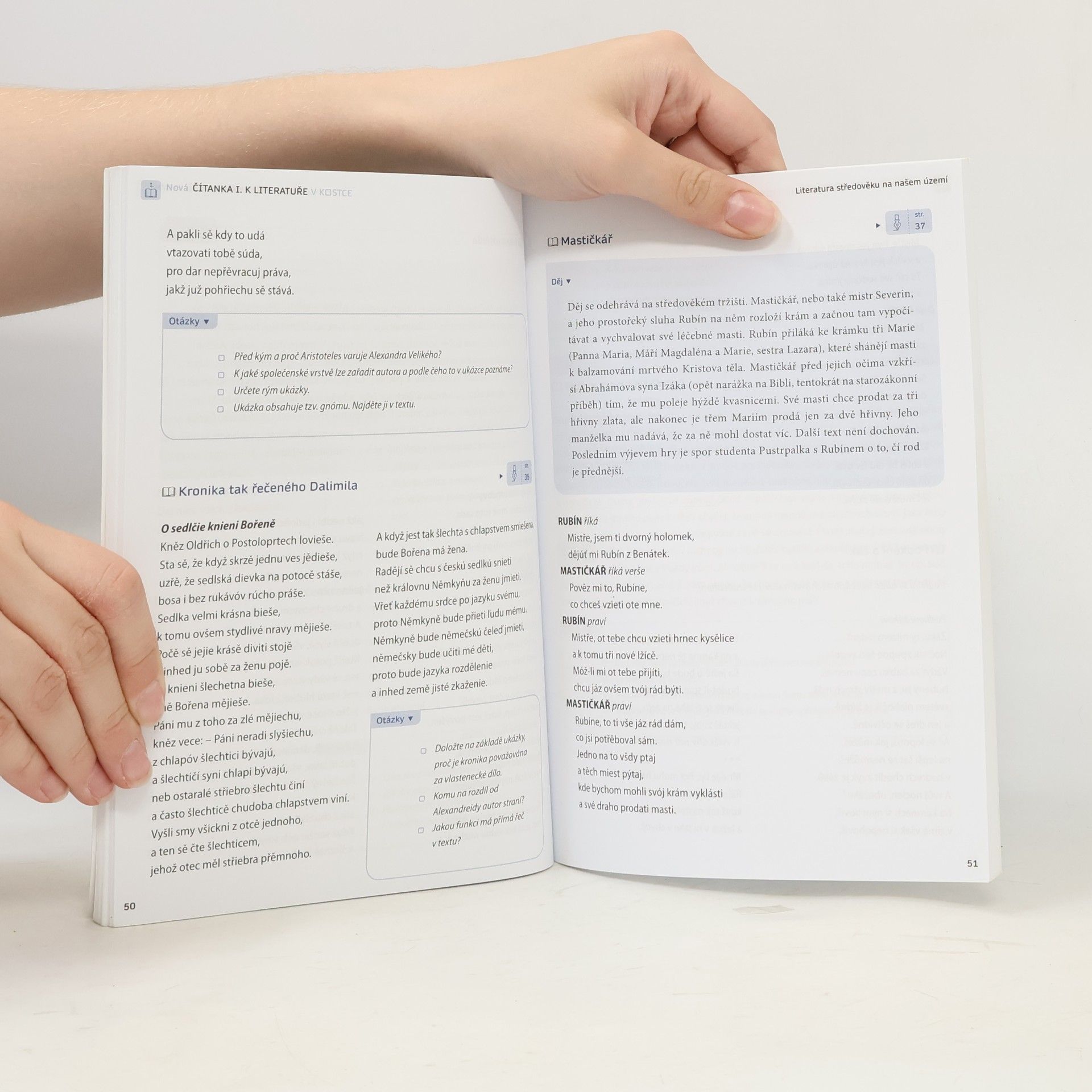 Jana Mrózková Nová čítanka I. k Literatuře v kostce pro SŠ