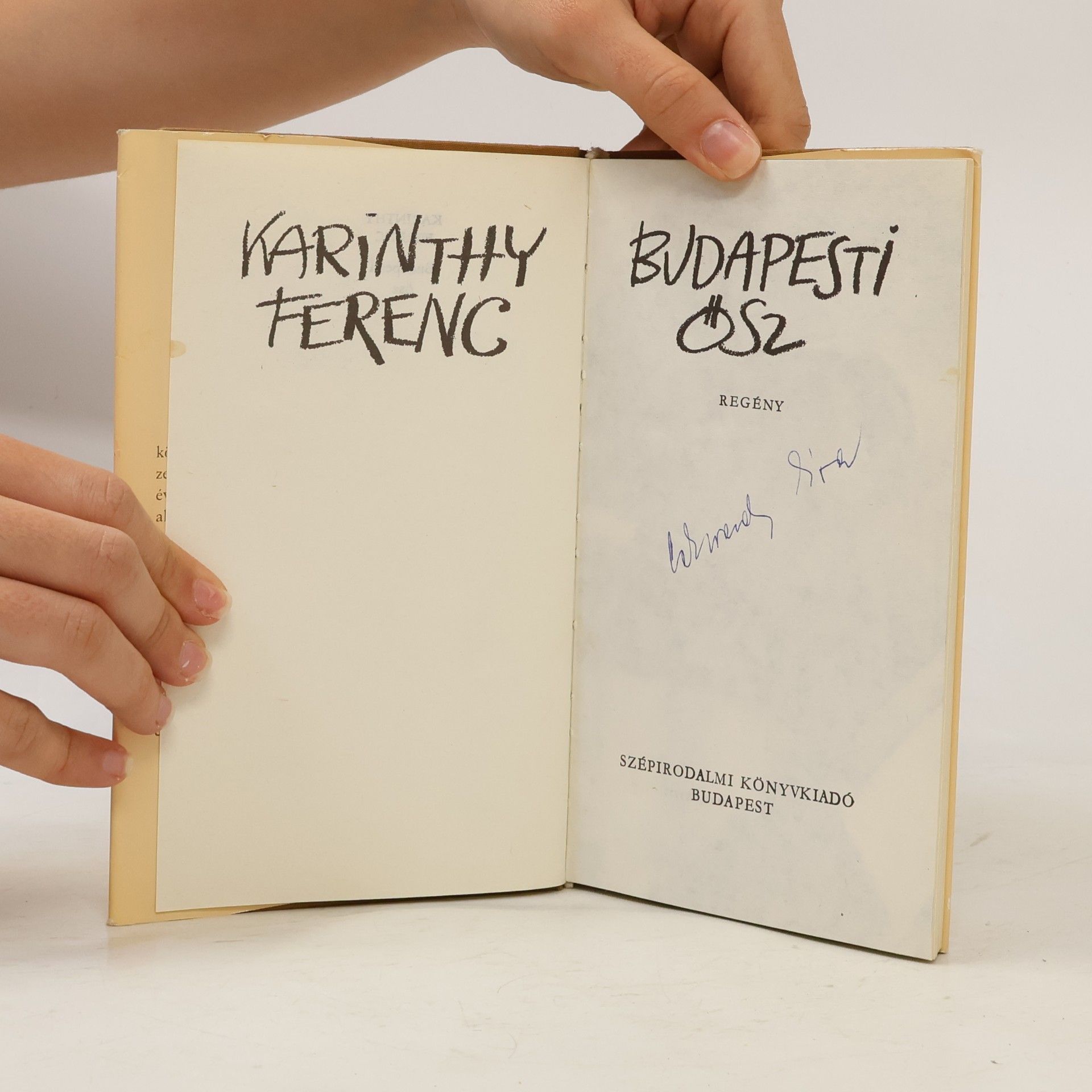 Ferenc Karinthy Budapesti ősz