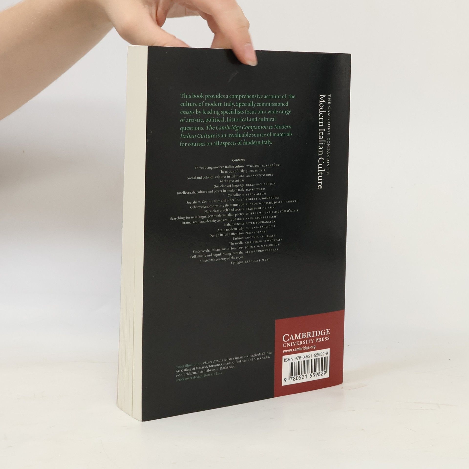 Rebecca J. West Cambridge Companions to Literature: The Cambridge Companion to Modern Italian Culture