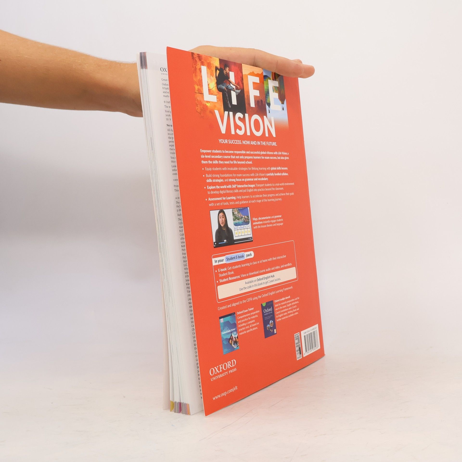 Jane Hudson Life vision A2/B. Maturita Student Book