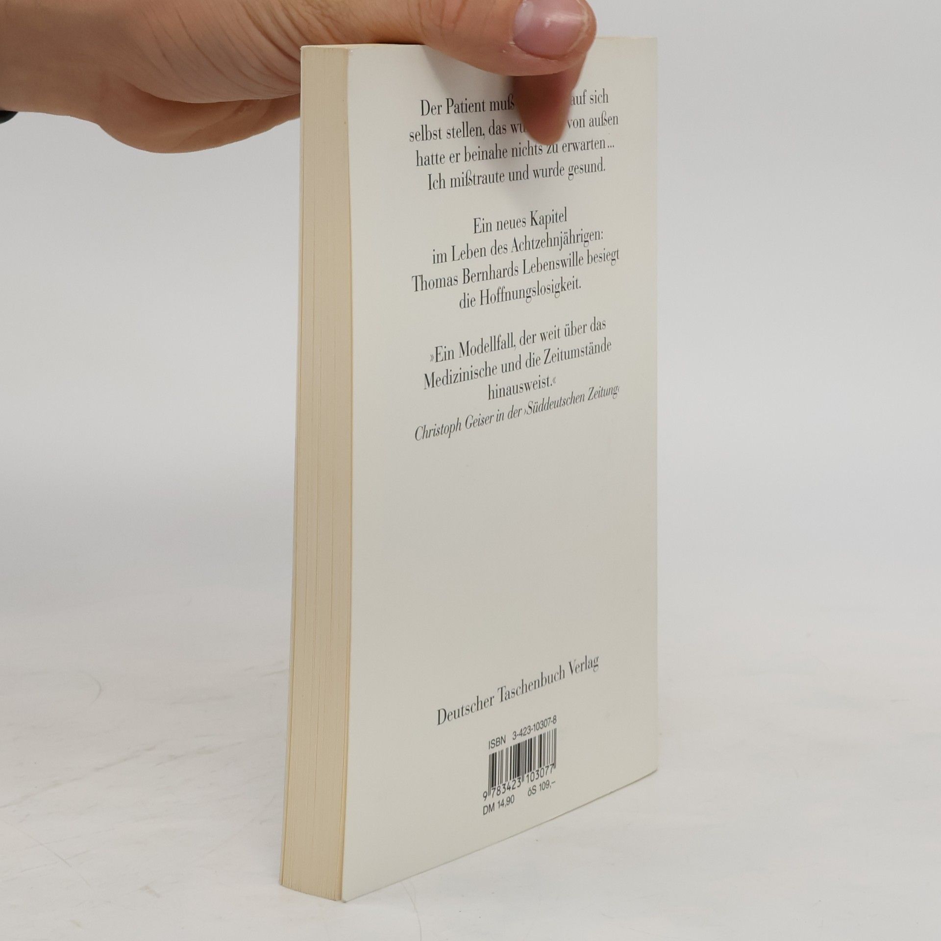 Thomas Bernhard Die Kälte : eine Isolation