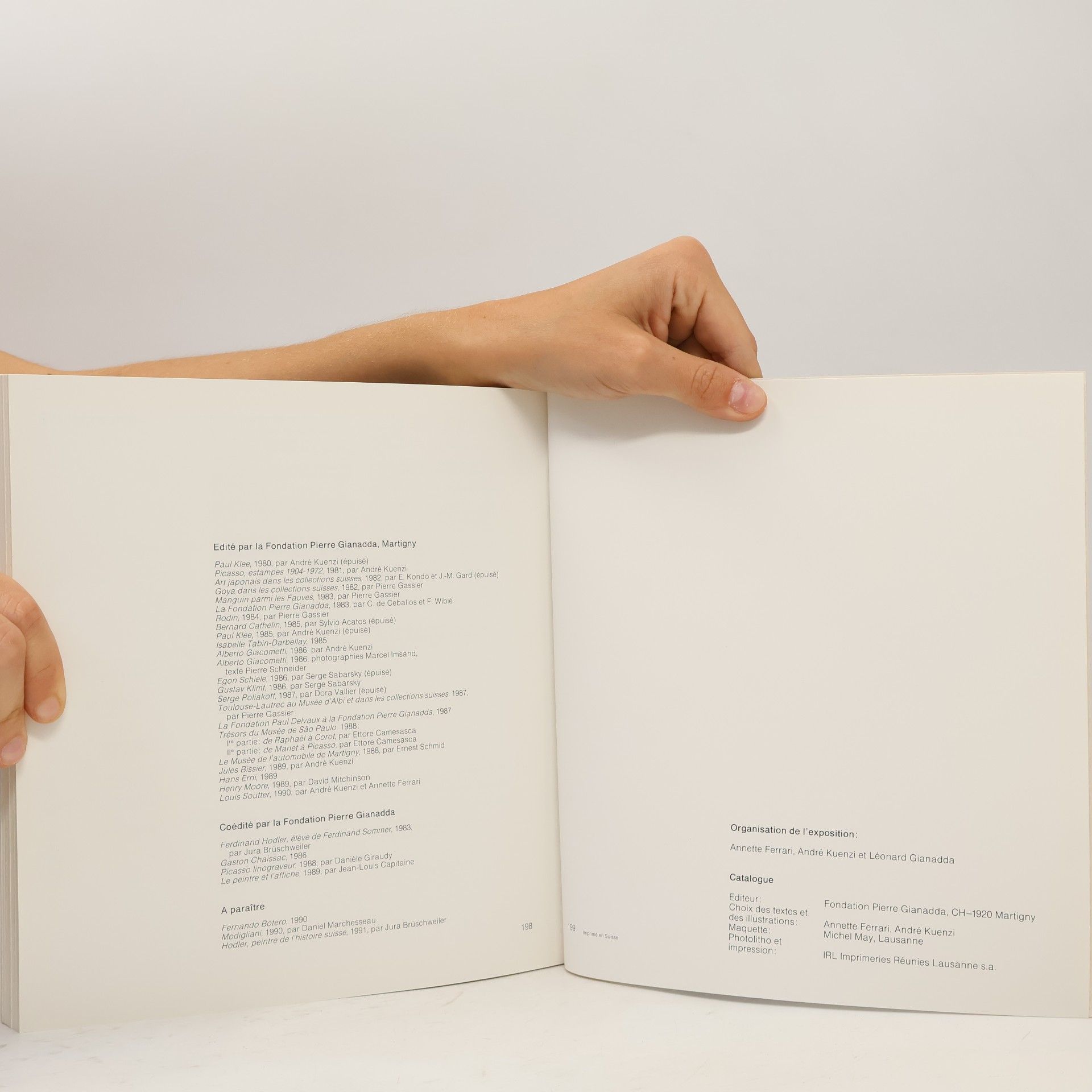 Louis Soutter Fondation Pierre Gianadda, Martigny 1990