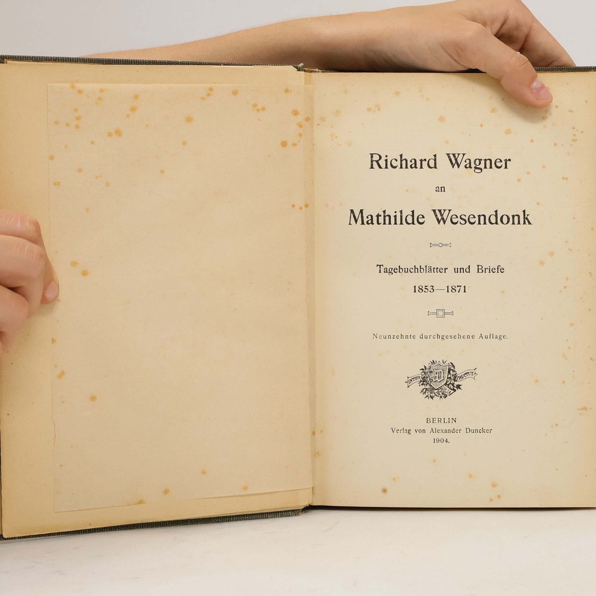 Richard Wagner Richard Wagner an Mathilde Wesendonk