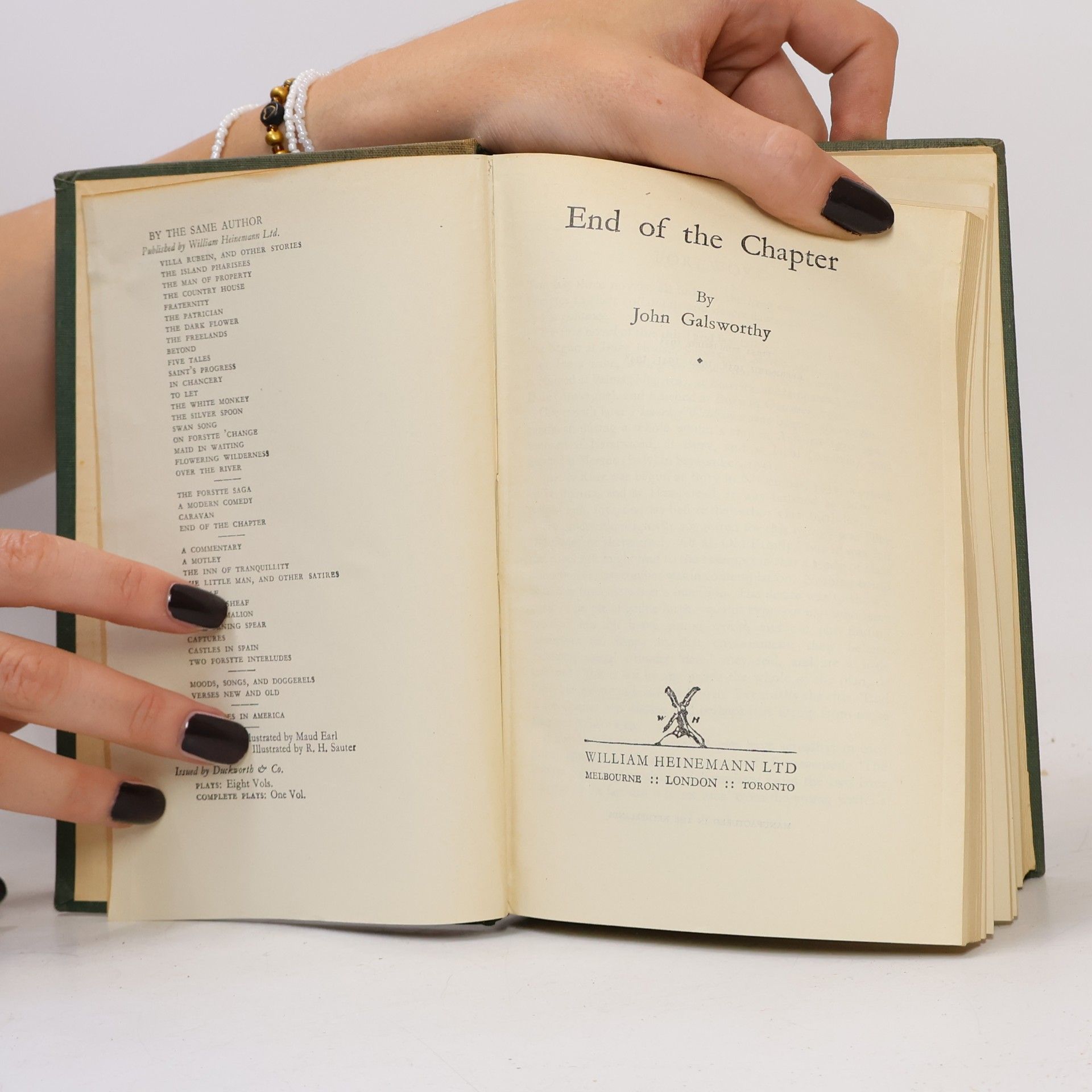 John Galsworthy End of the Chapter