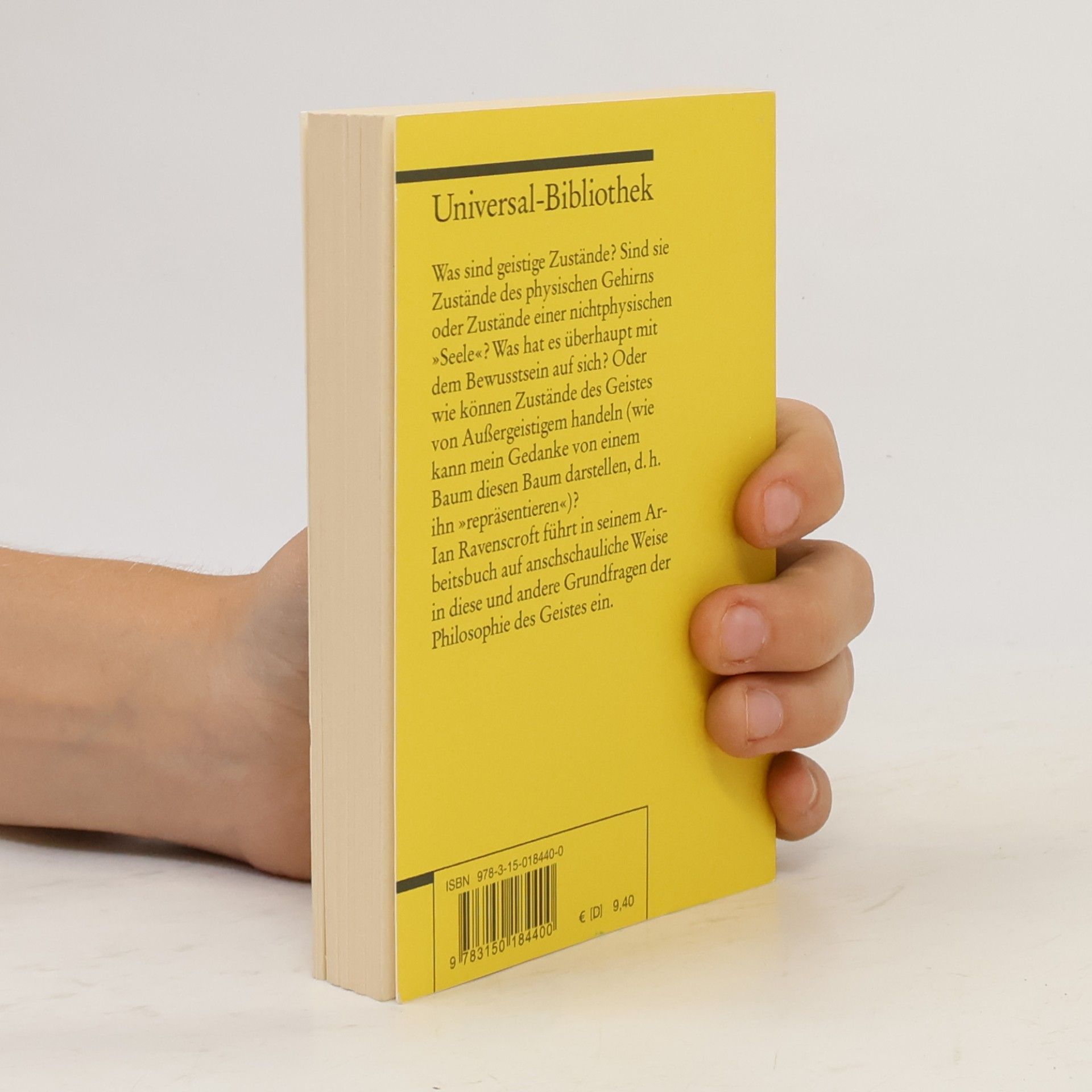 Ian Ravenscroft Philosophie des Geistes