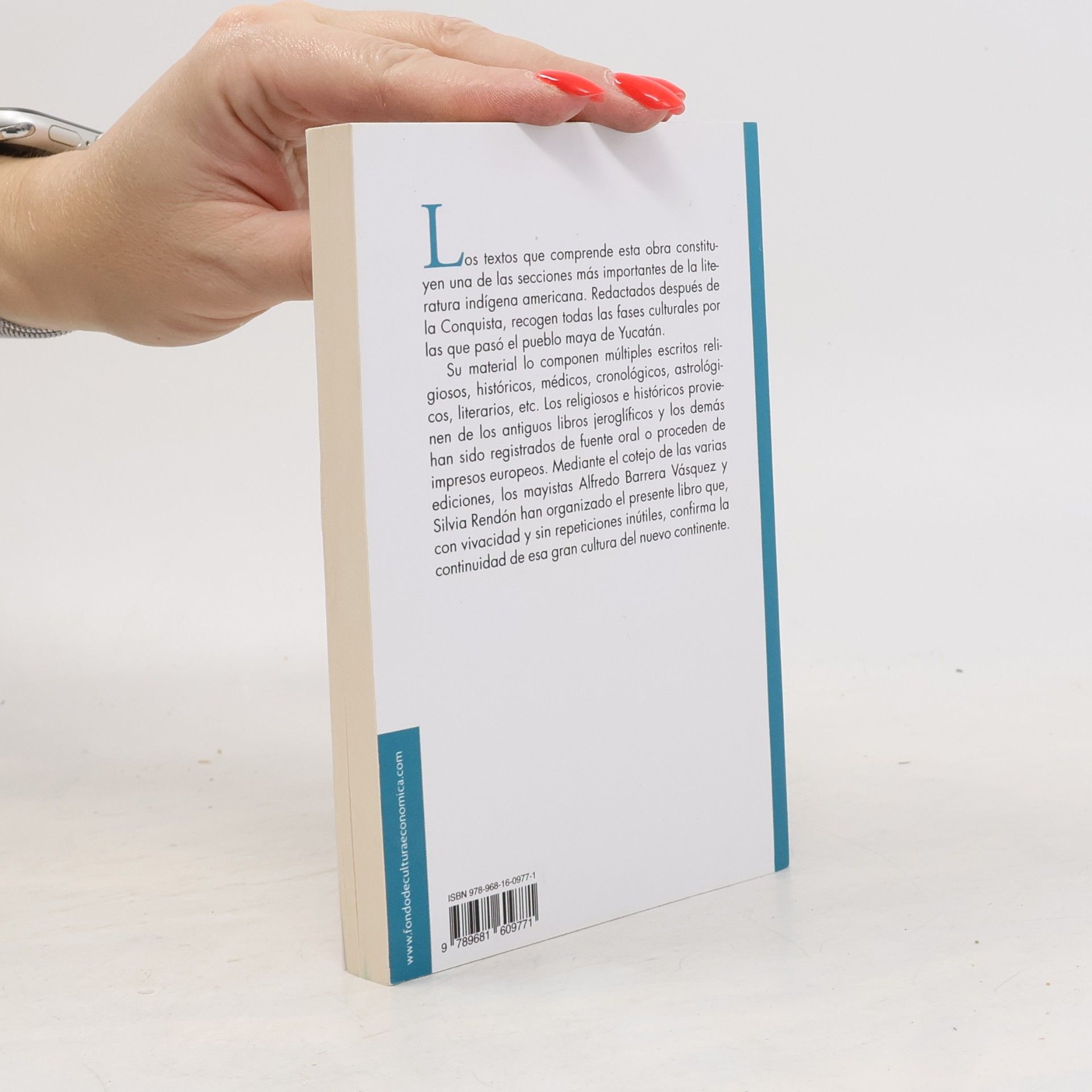 Silvia Rendón Colección Popular - 42: El libro de los libros de Chilam Balam