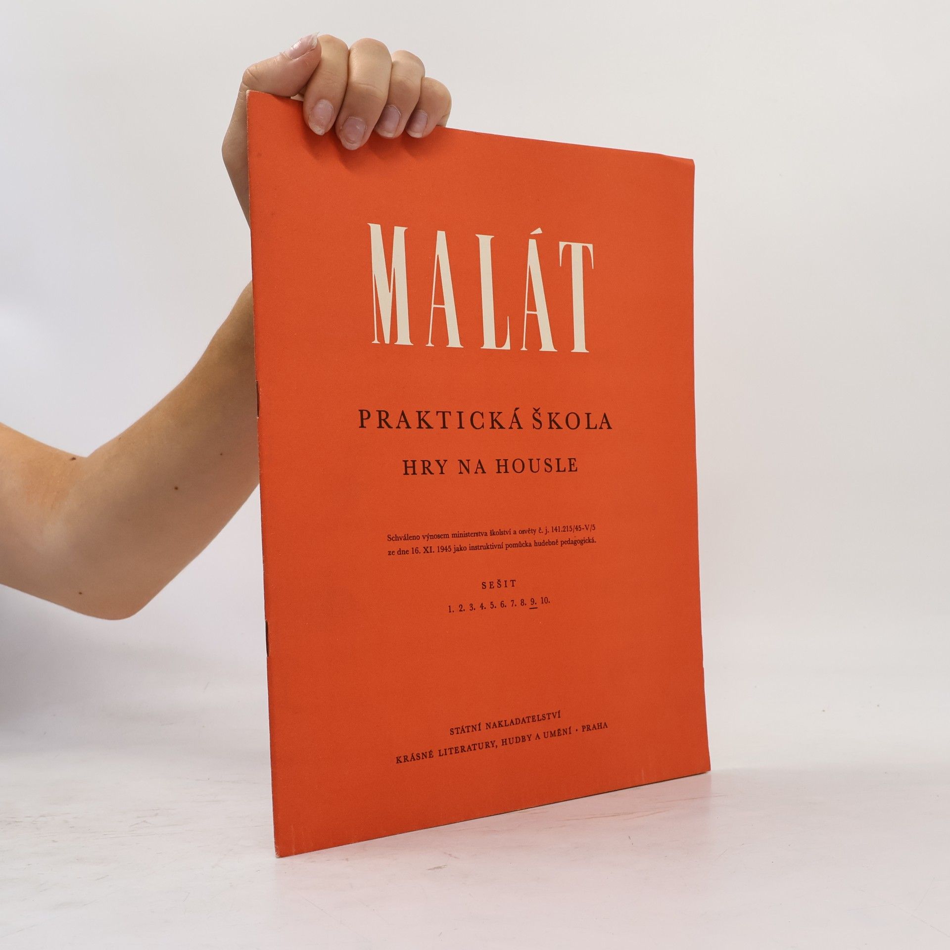 Jan Malát Praktická škola hry na housle 9