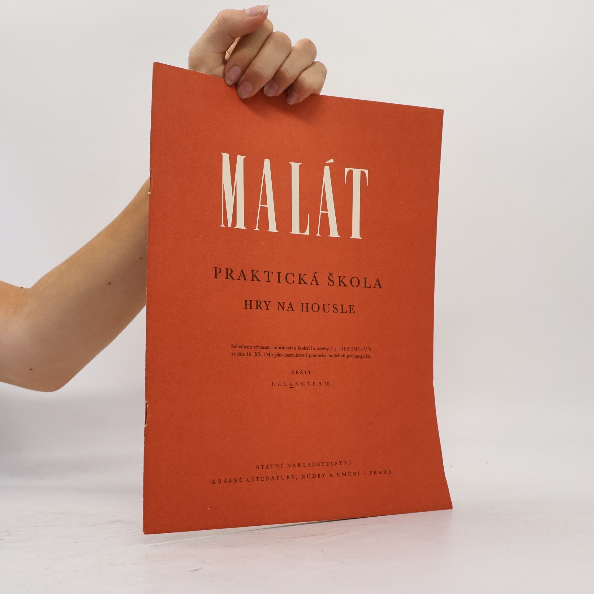 Jan Malát Praktická škola hry na housle 4