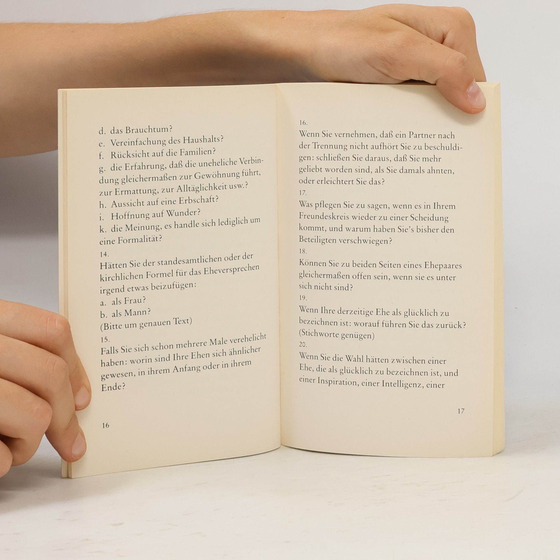 Max Frisch Fragebogen
