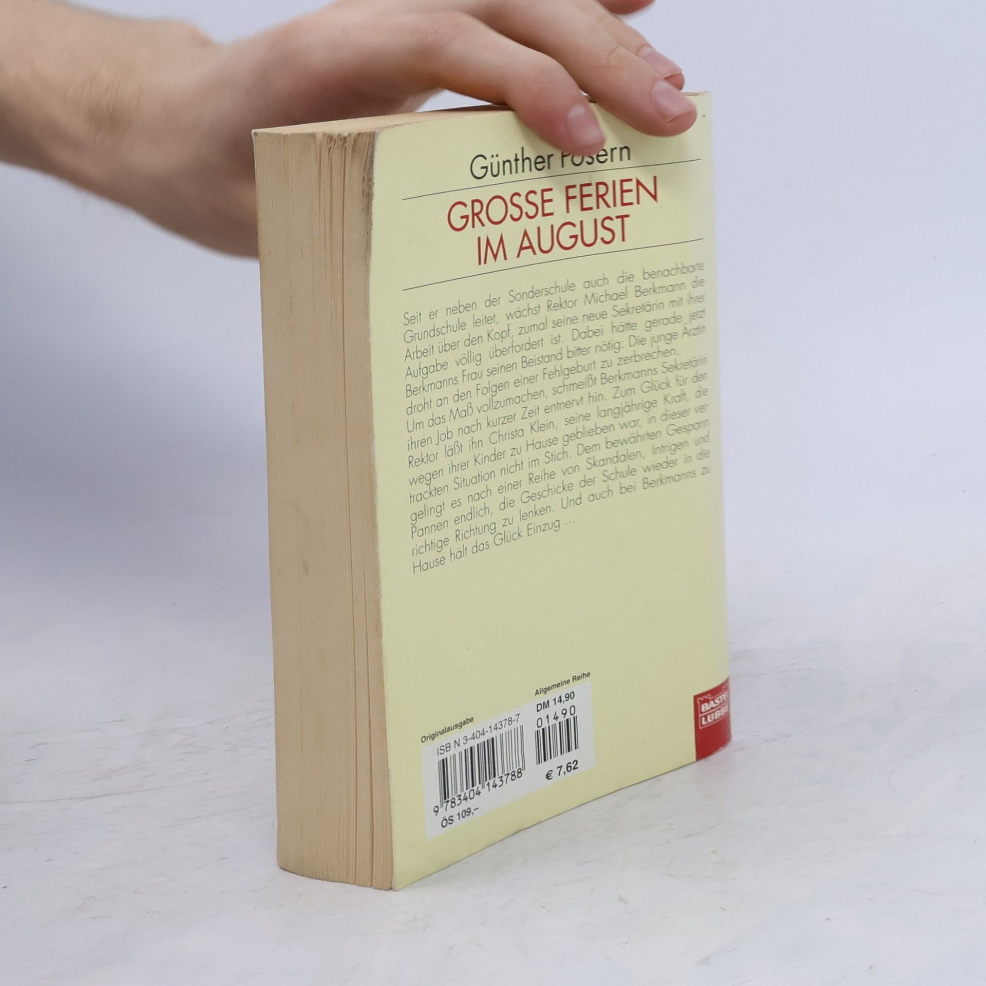 Günther Posern Grosse Ferien im August
