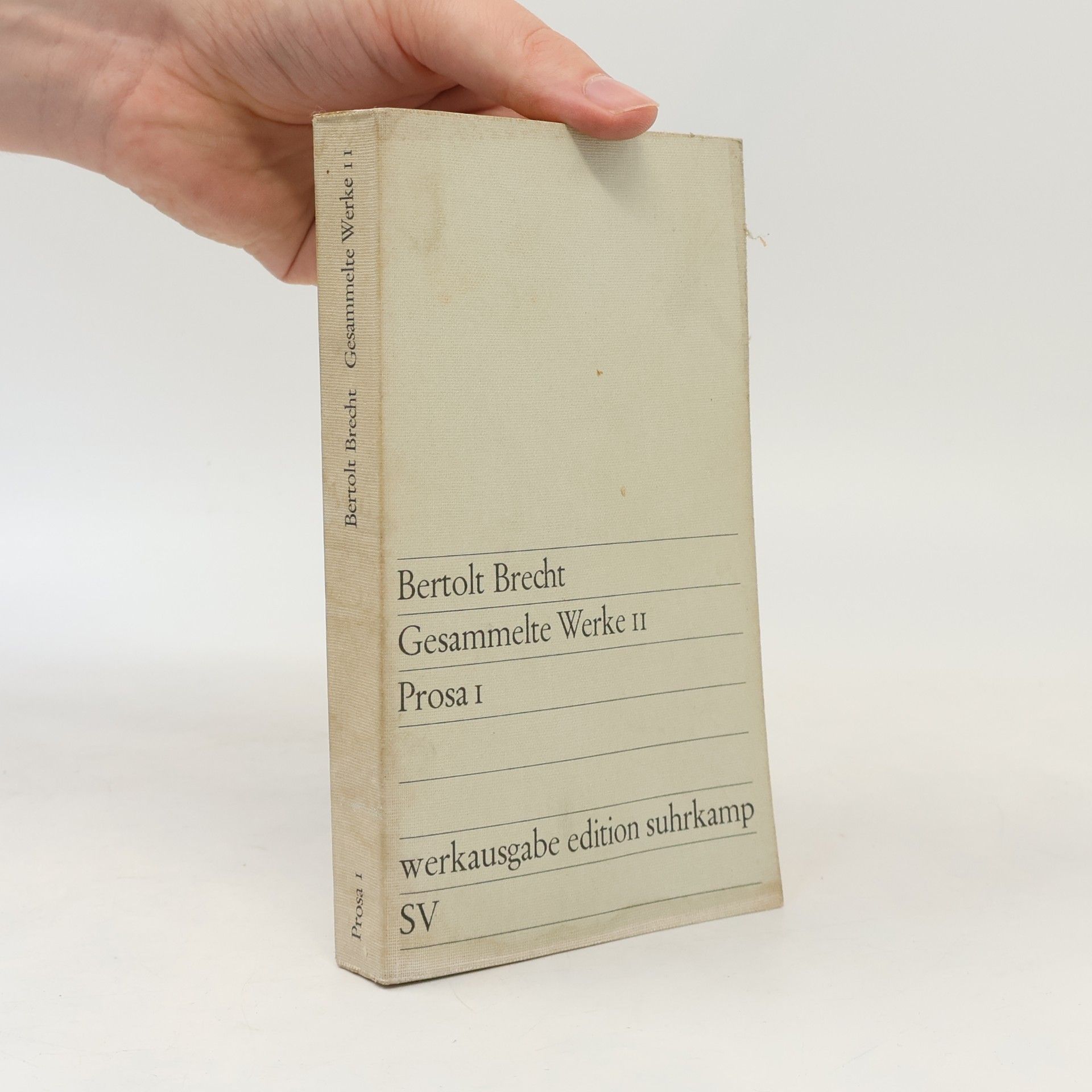 Bertolt Brecht Gesammelte Werke 11. Prosa 1
