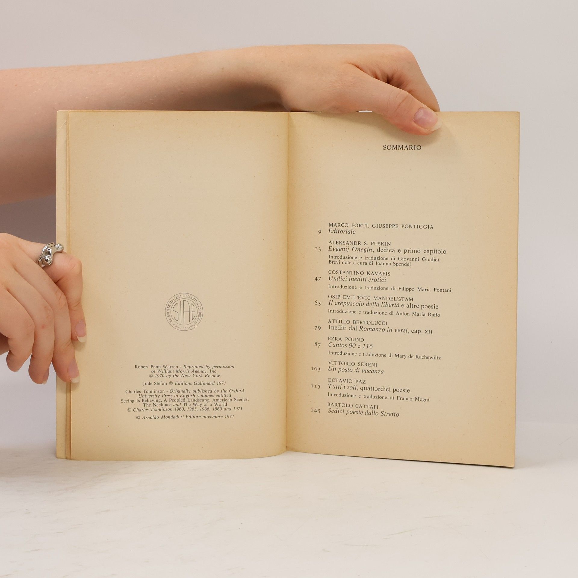 Marco Forti Almanacco dello Specchio 1/1972