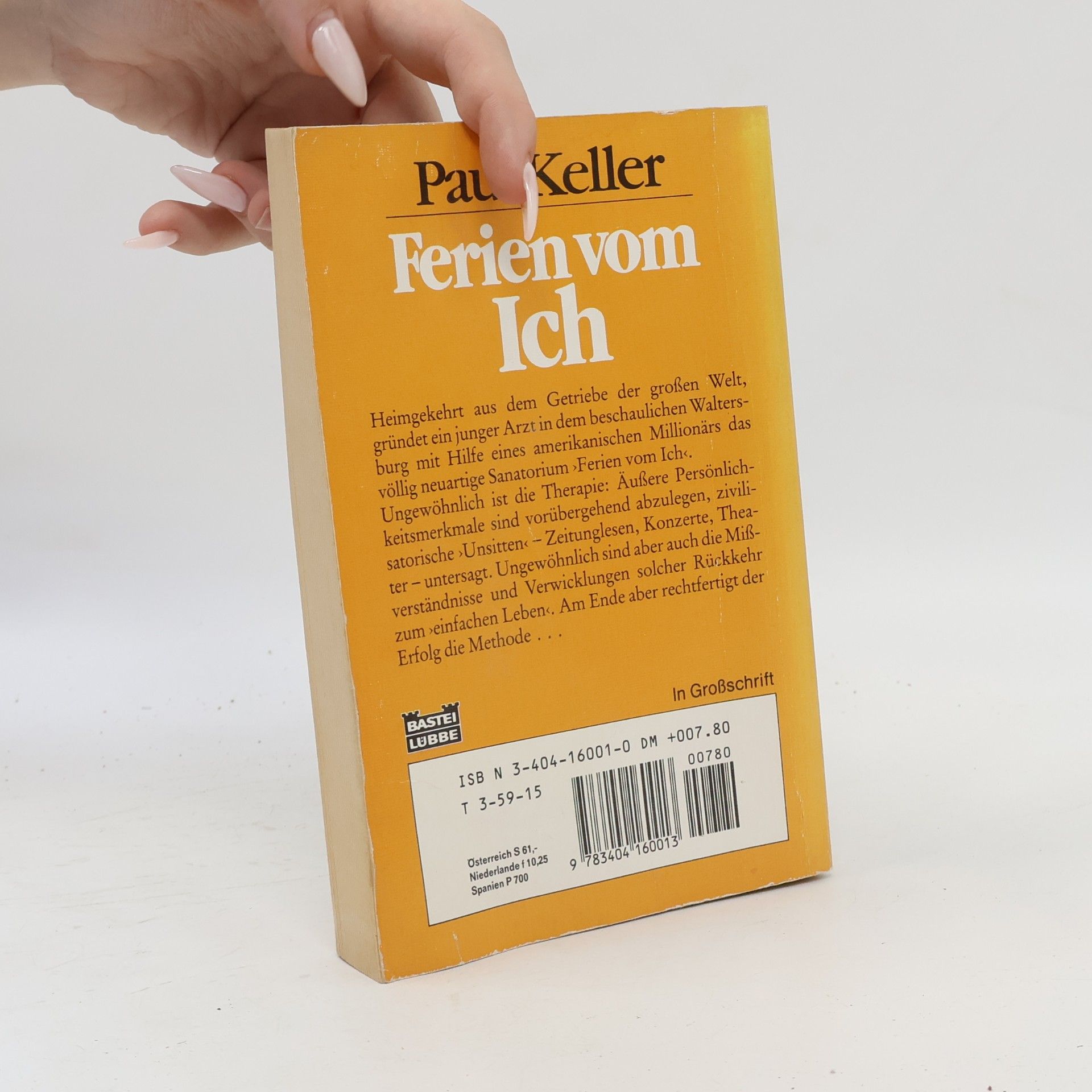 Paul Keller Ferien vom Ich - In Großschrift
