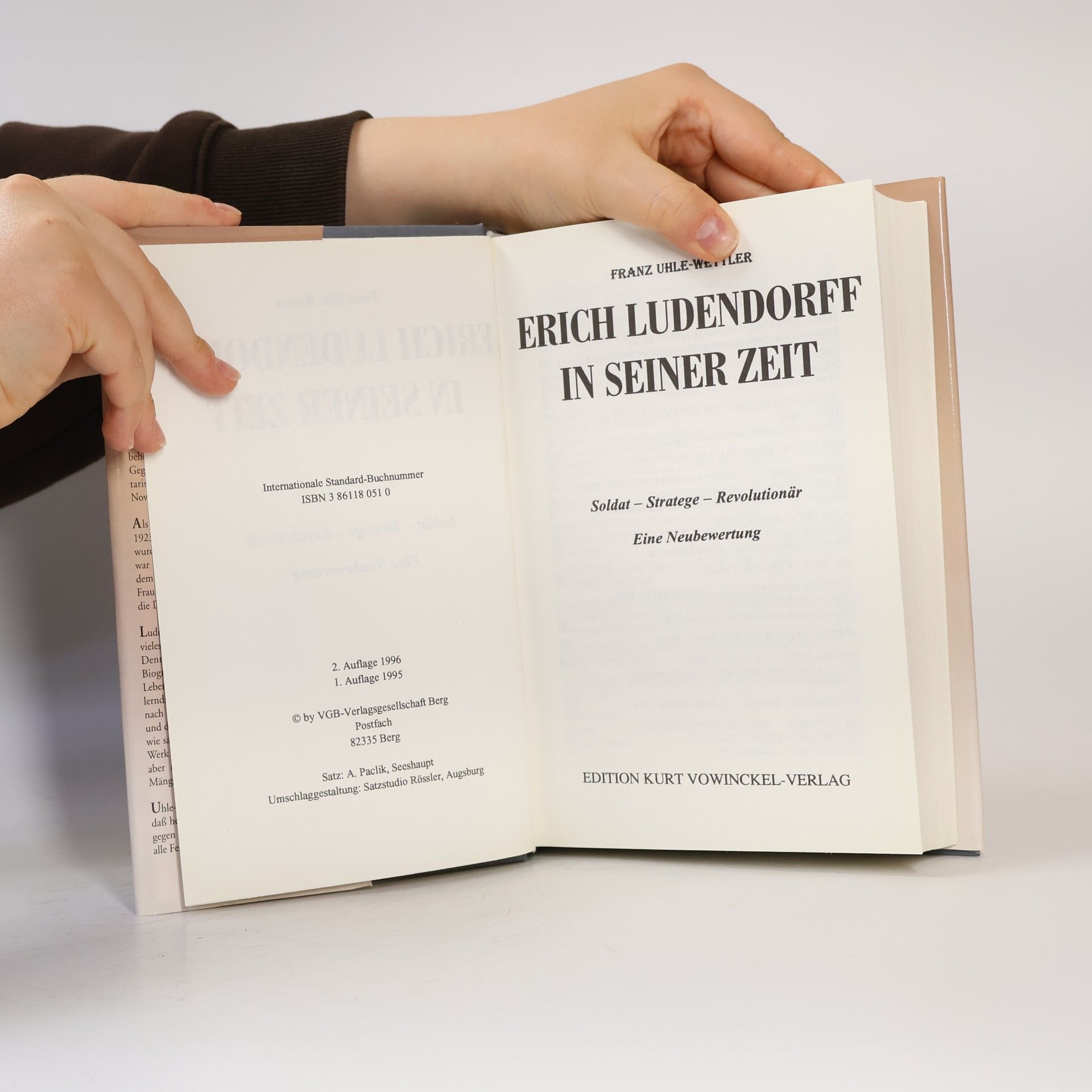 Franz Uhle-Wettler Erich Ludendorff in seiner Zeit