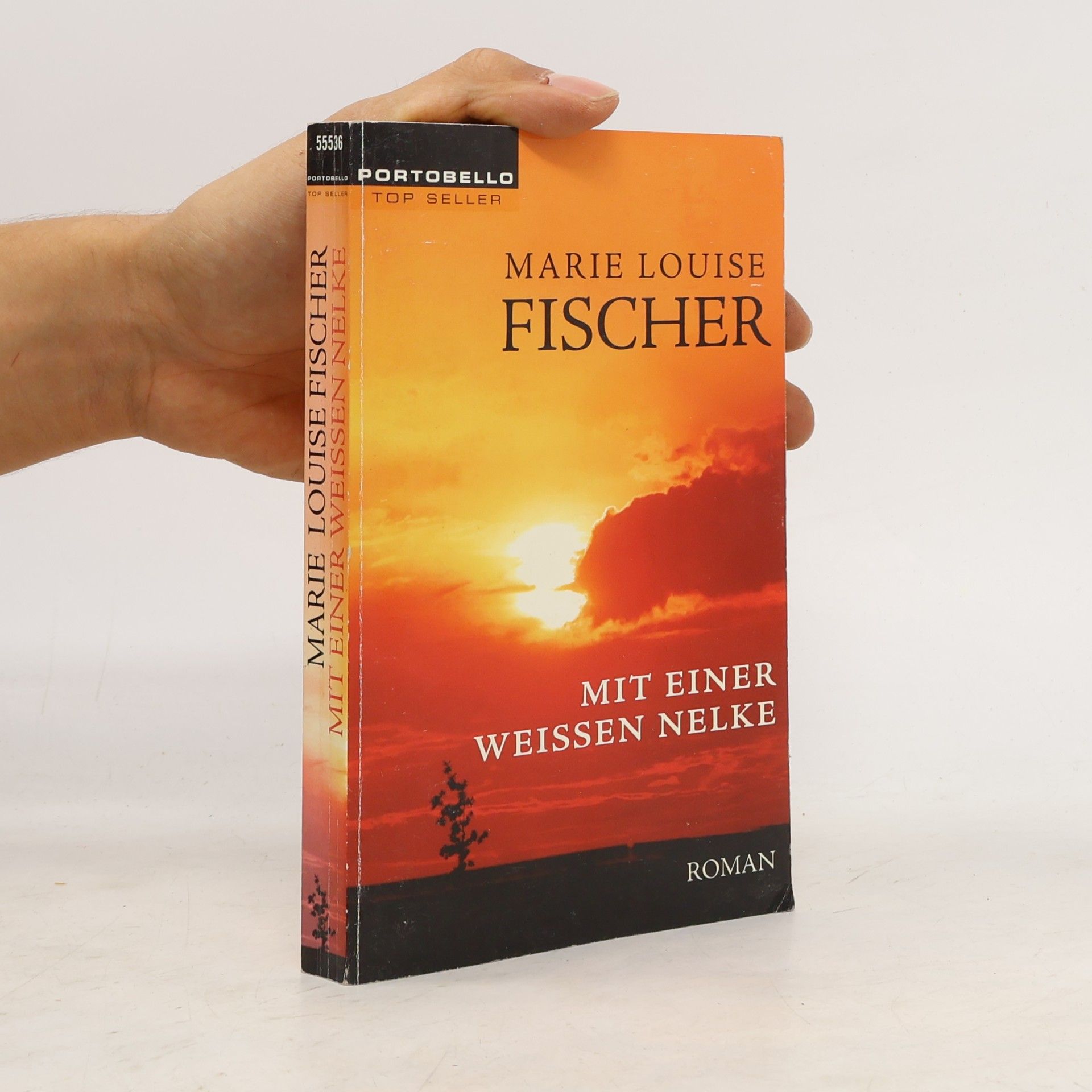 Marie Louise Fischer Mit einer weissen Nelke