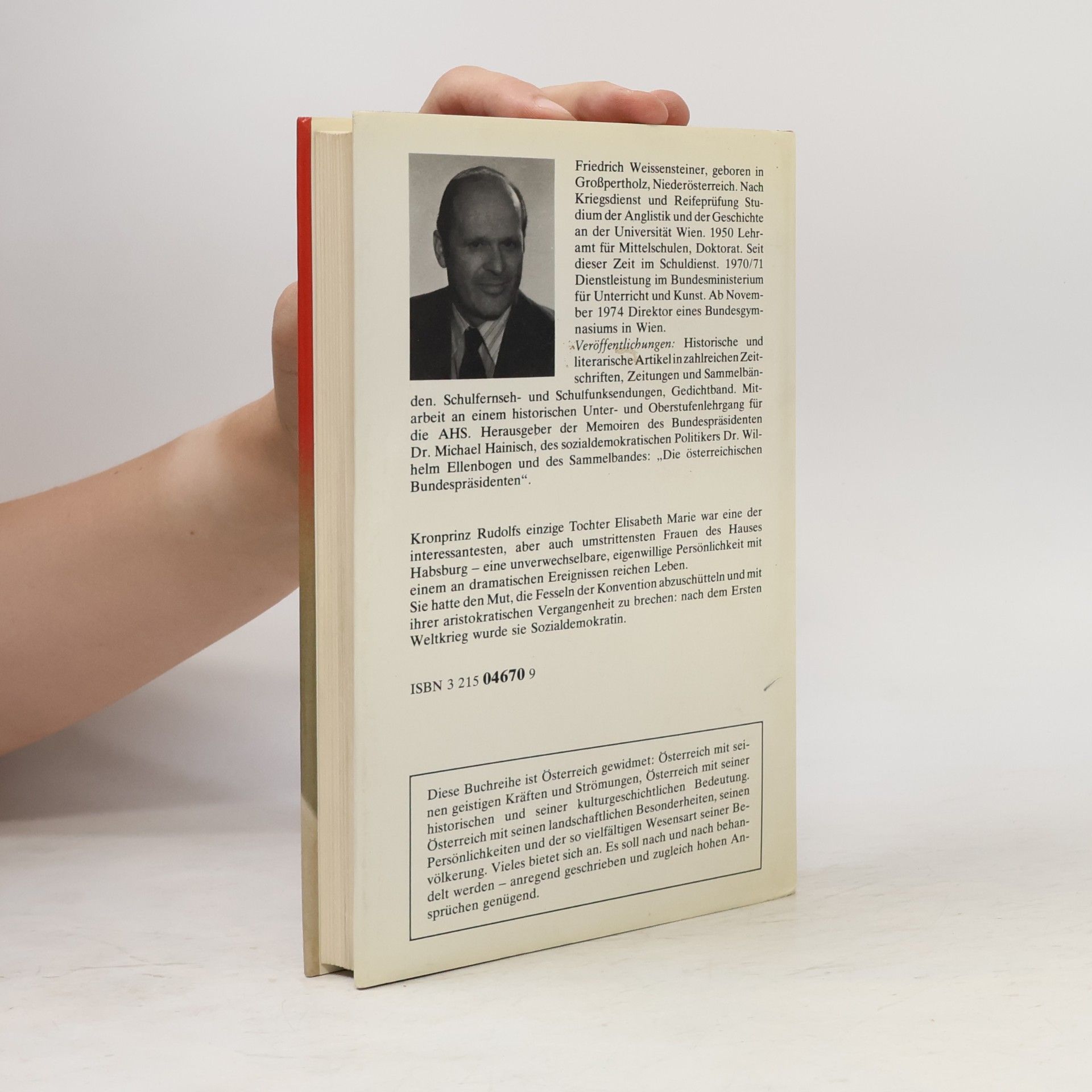 Friedrich Weissensteiner Die rote Erzherzogin