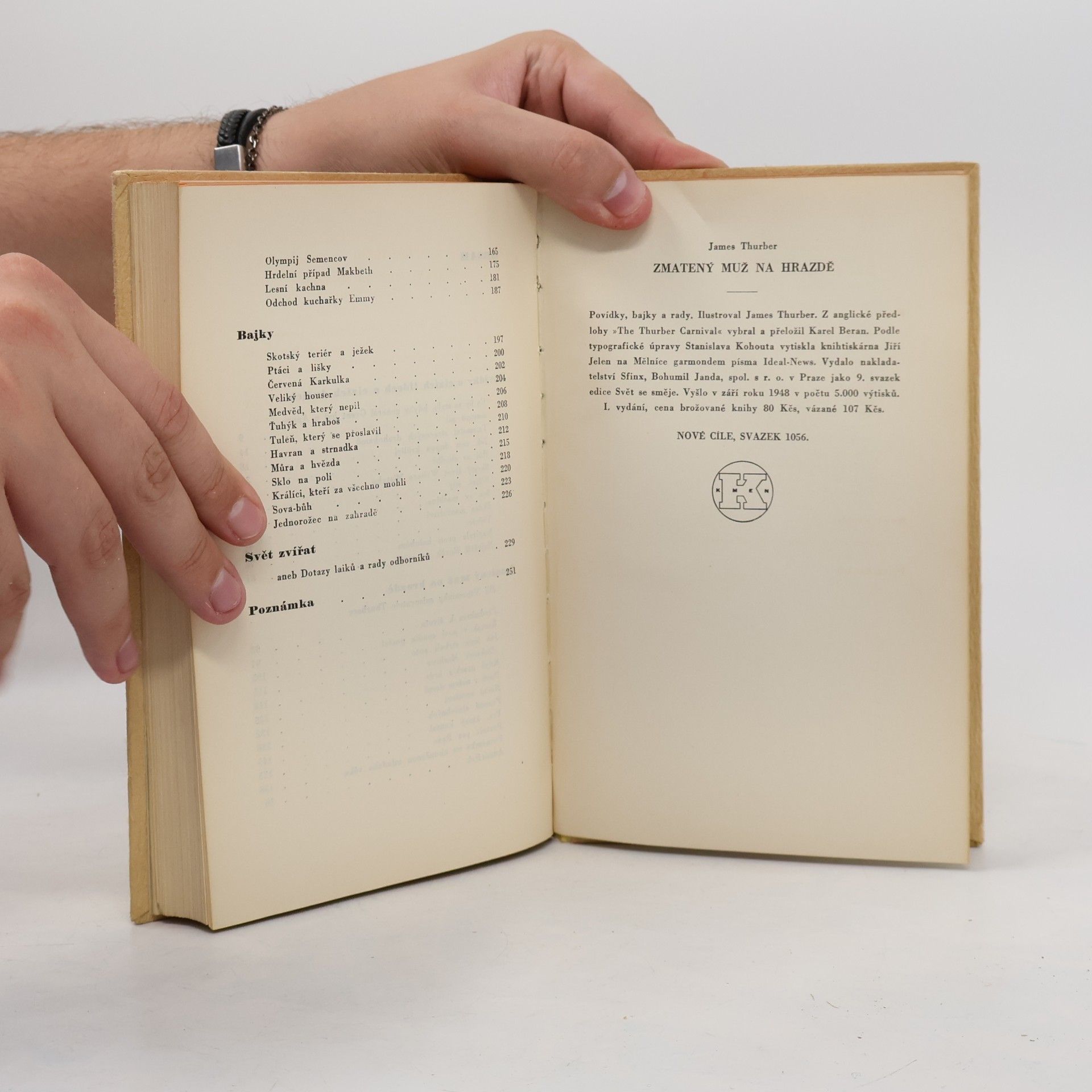 James Thurber Zmatený muž na hrazdě