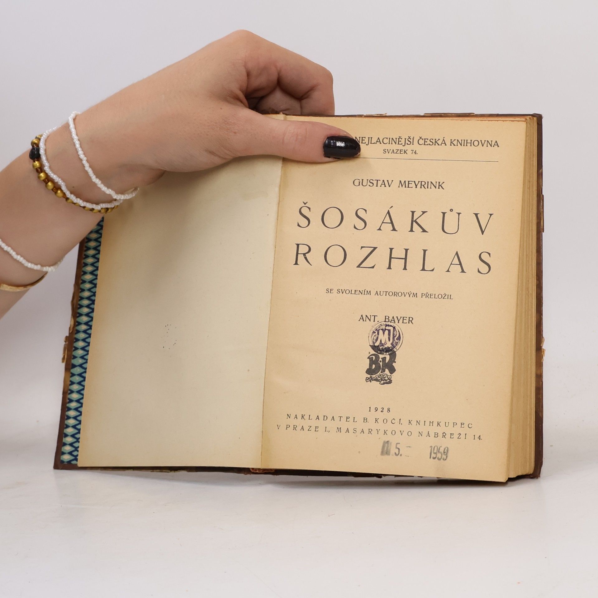 Gustav Meyrink Šosákův rozhlas